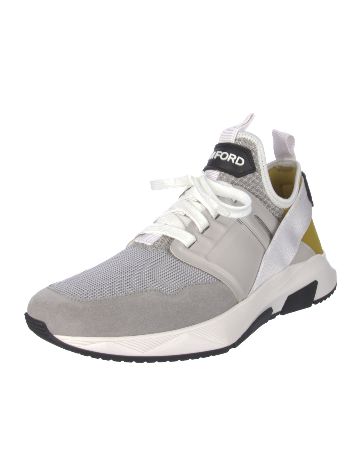 Tom Ford Suede Colorblock Pattern Sneakers w/ Tags