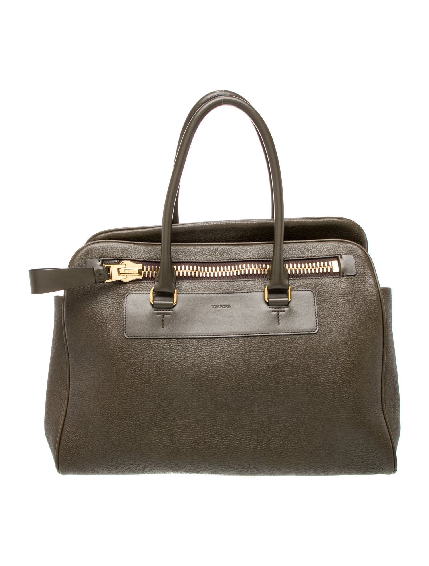 Tom Ford Leather Top Handle Bag