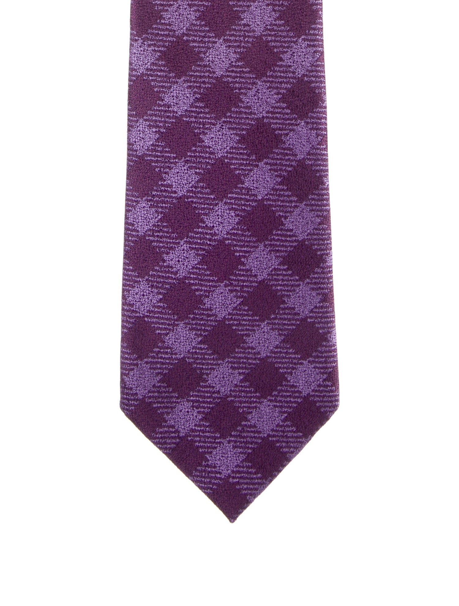 Tom Ford Purple Pattern Print Tie