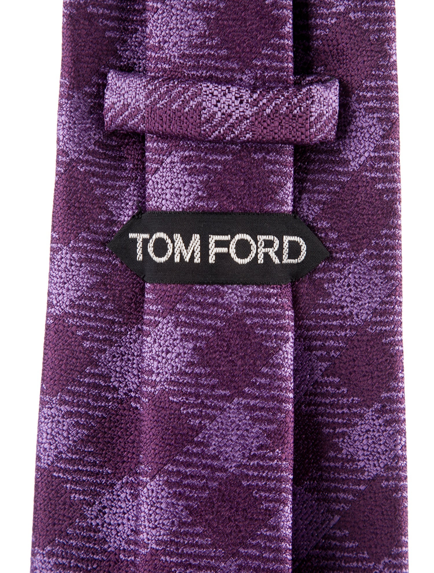 Tom Ford Purple Pattern Print Tie