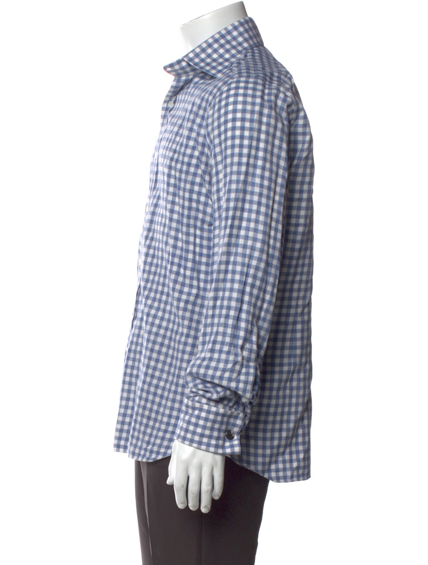 Tom Ford Plaid Print Long Sleeve Shirt