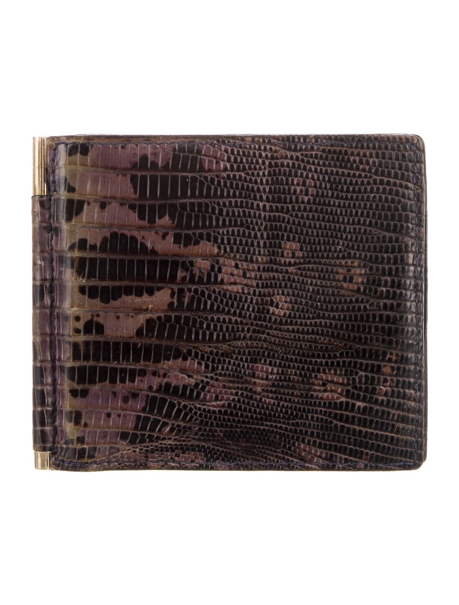 Tom Ford Lizard Printed Bifold Wallet