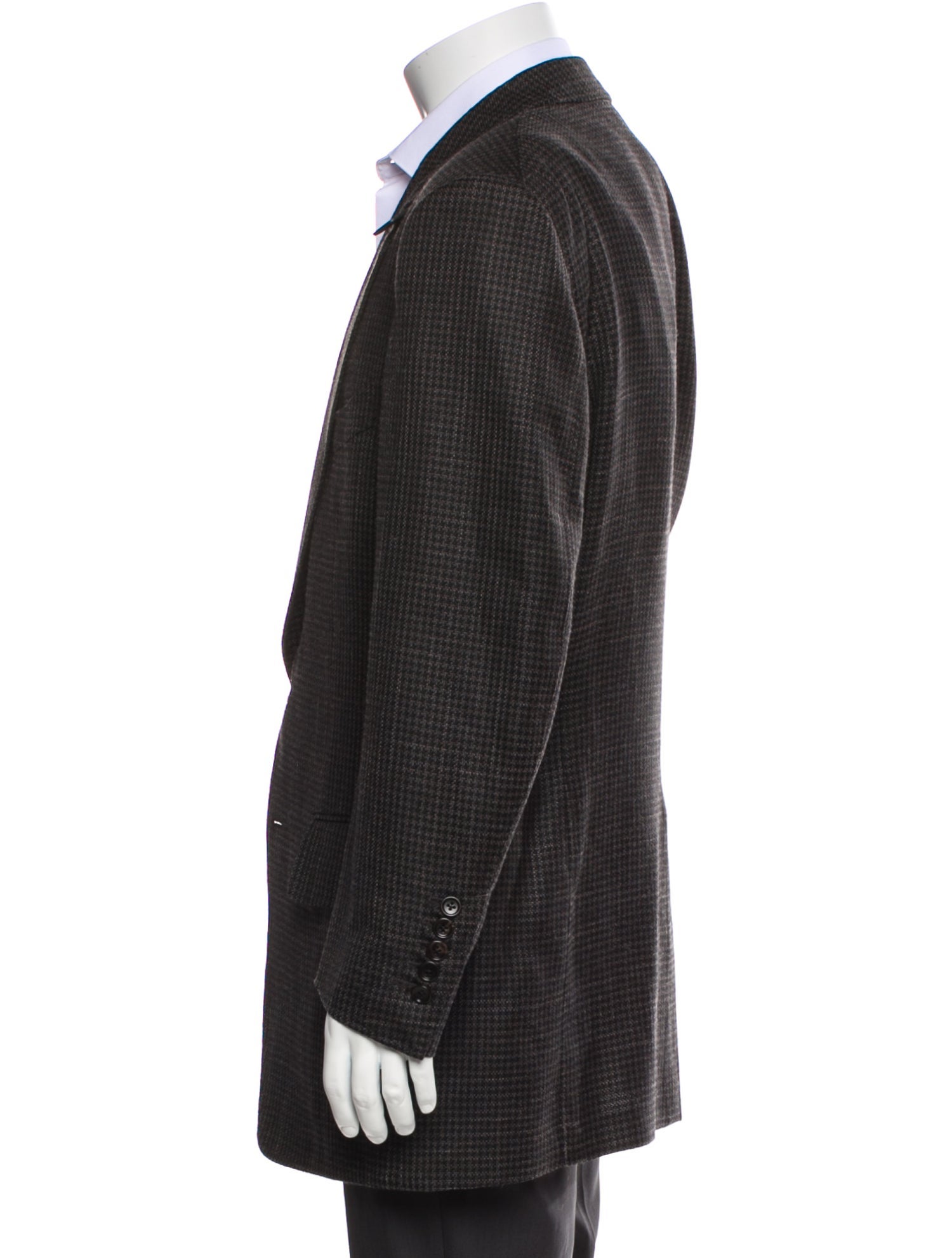 Tom Ford Wool Plaid Print Blazer