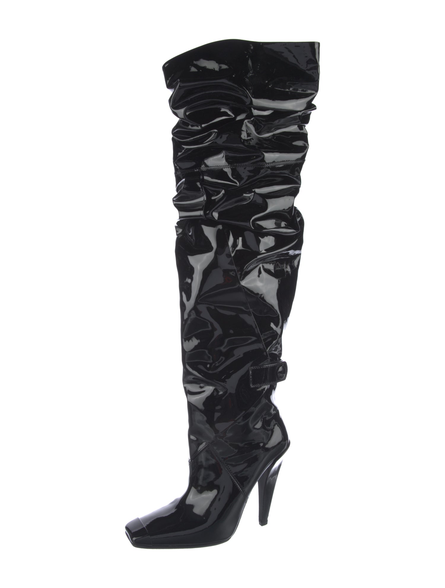 Tom Ford Patent Leather Slouch Boots