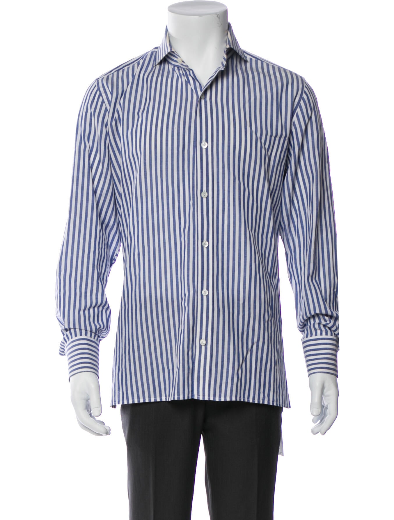 Tom Ford Striped Long Sleeve Dress Shirt