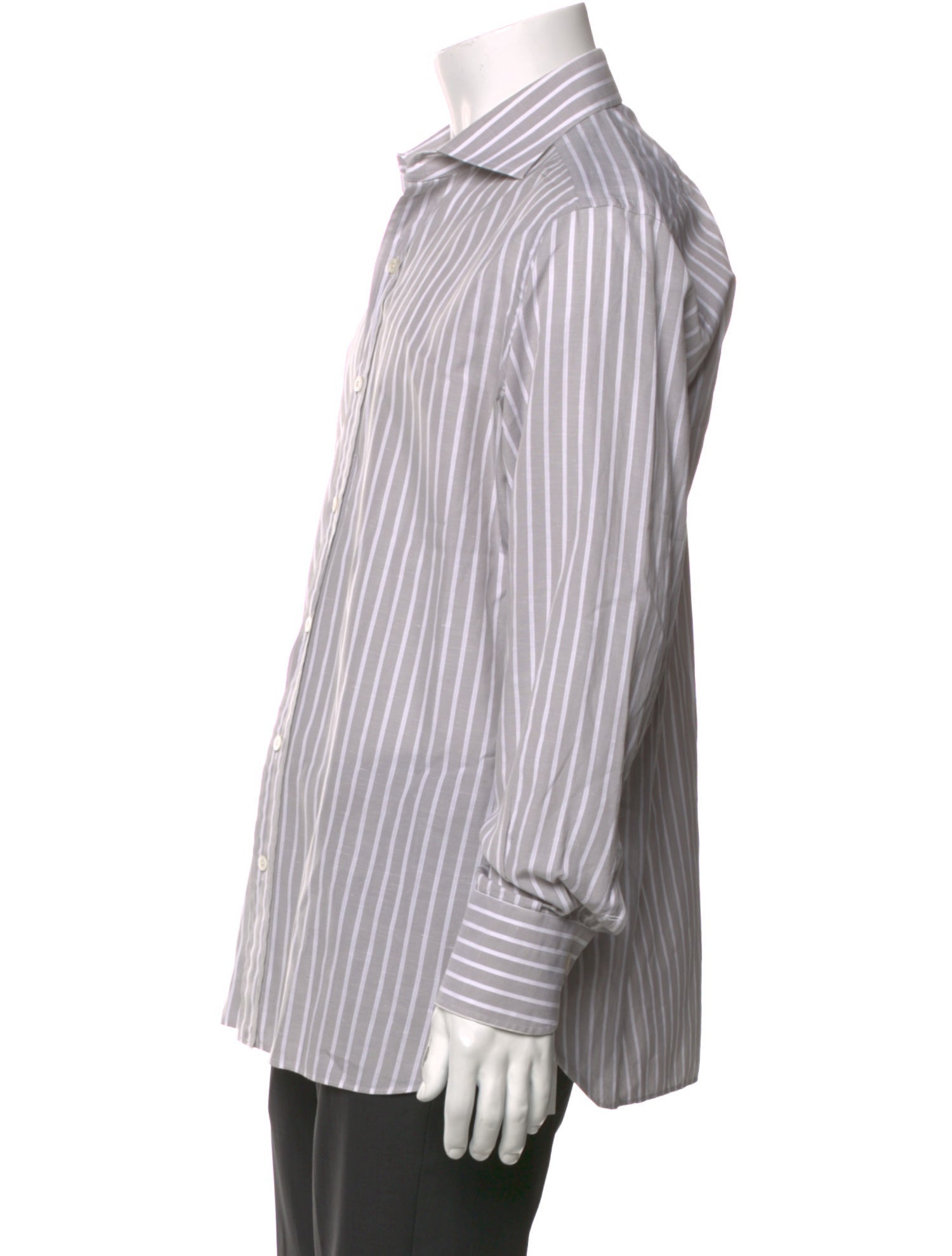 Tom Ford Striped Long Sleeve Dress Shirt