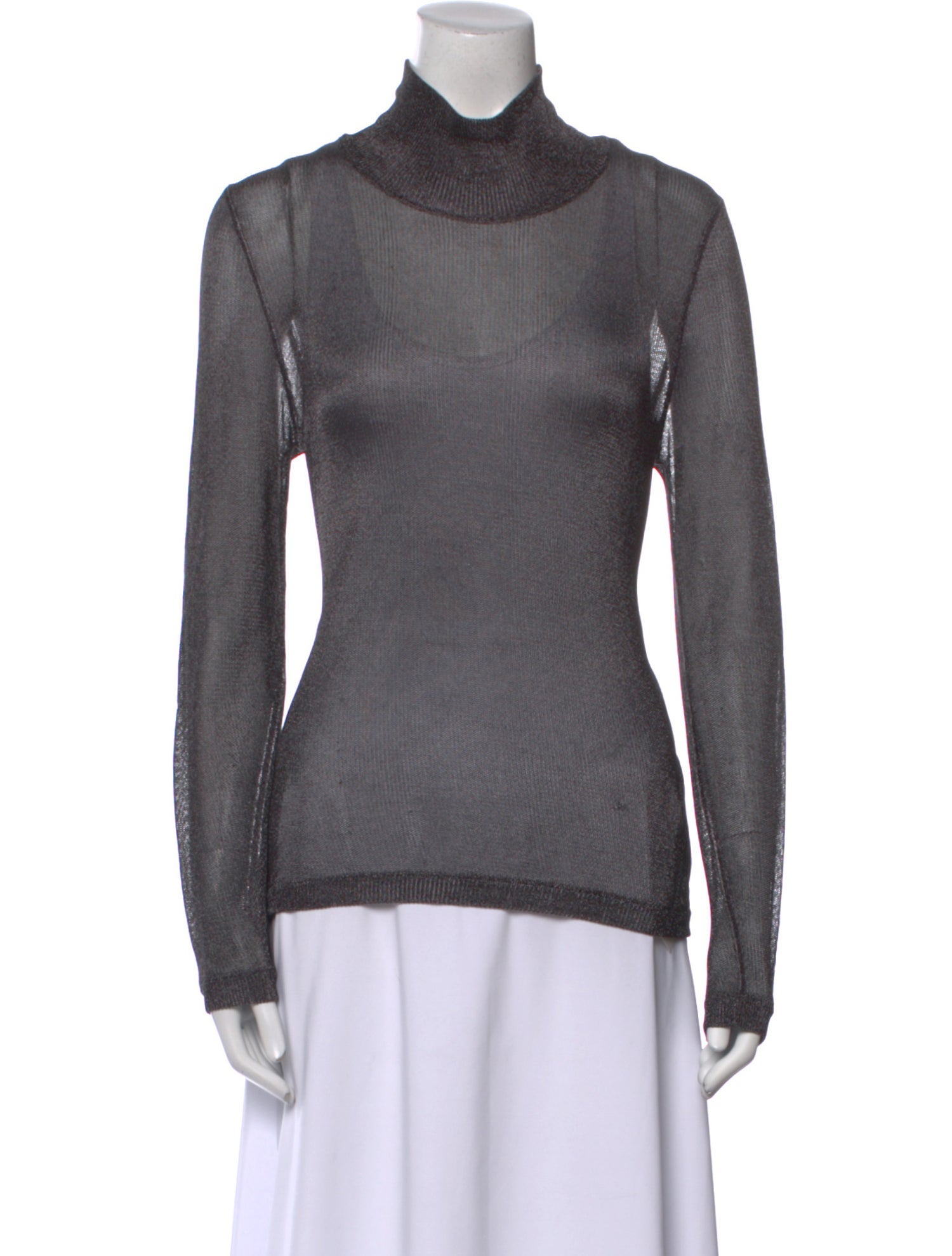 Tom Ford Mock Neck Long Sleeve Top