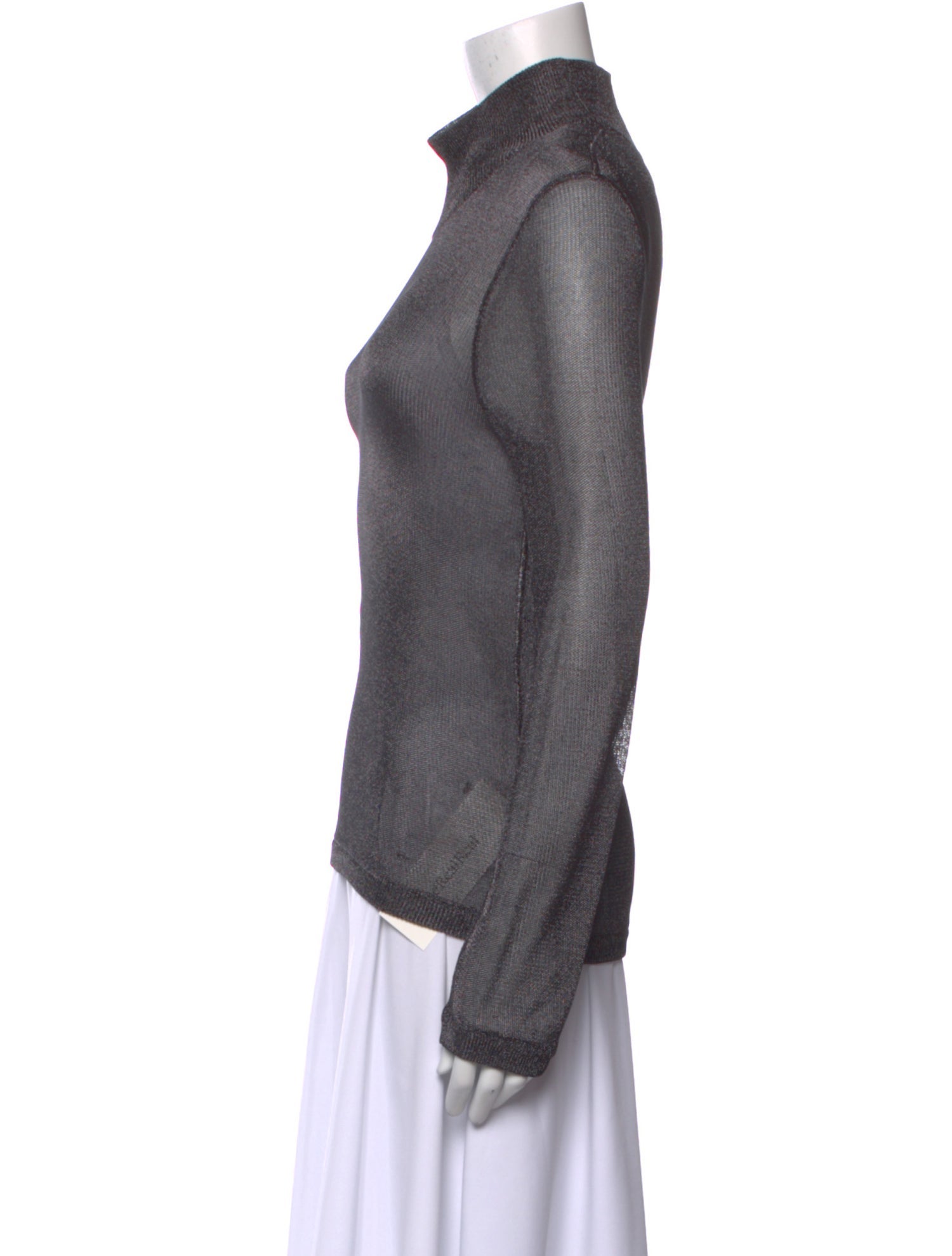 Tom Ford Mock Neck Long Sleeve Top