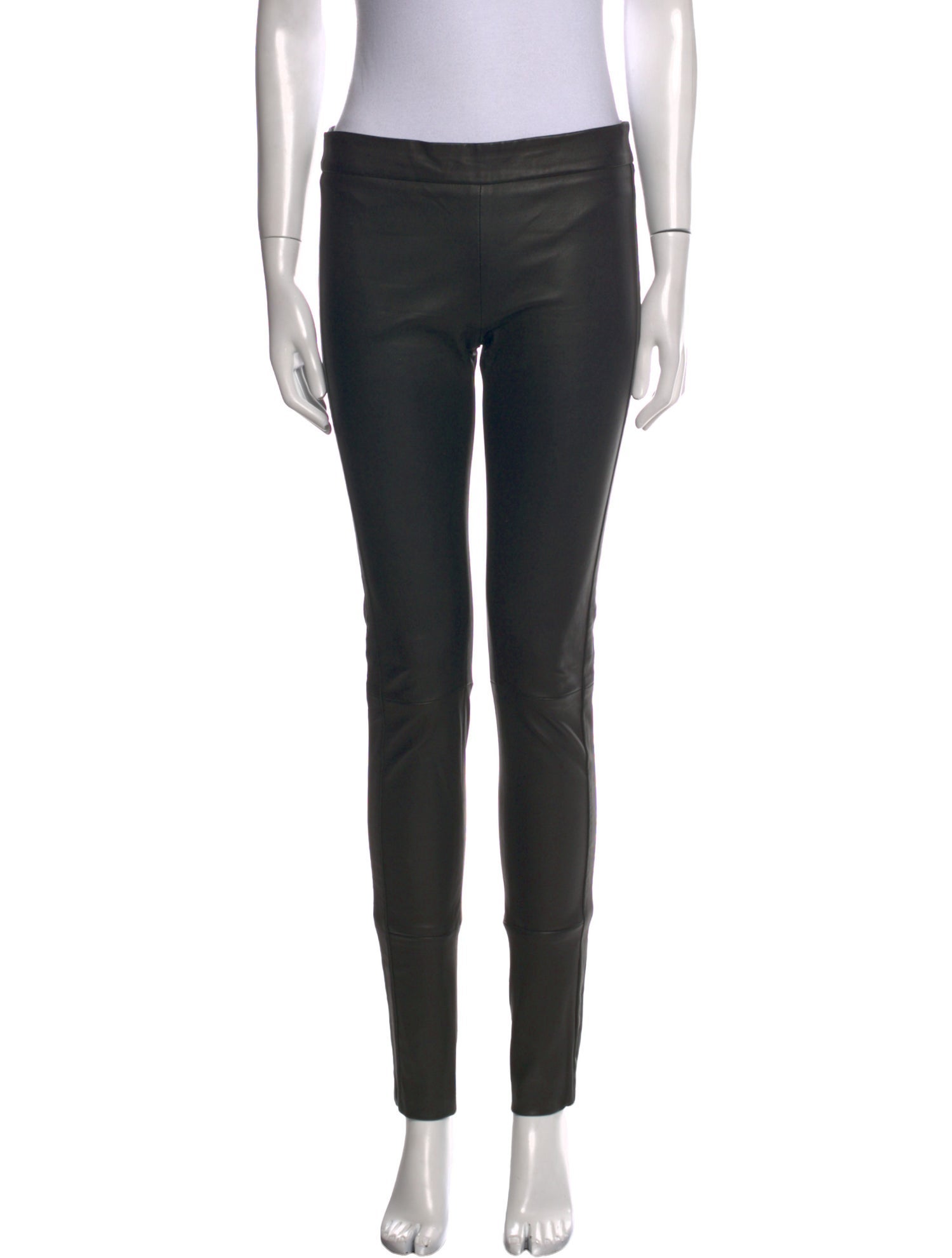 Tom Ford Lamb Leather Straight Leg Pants