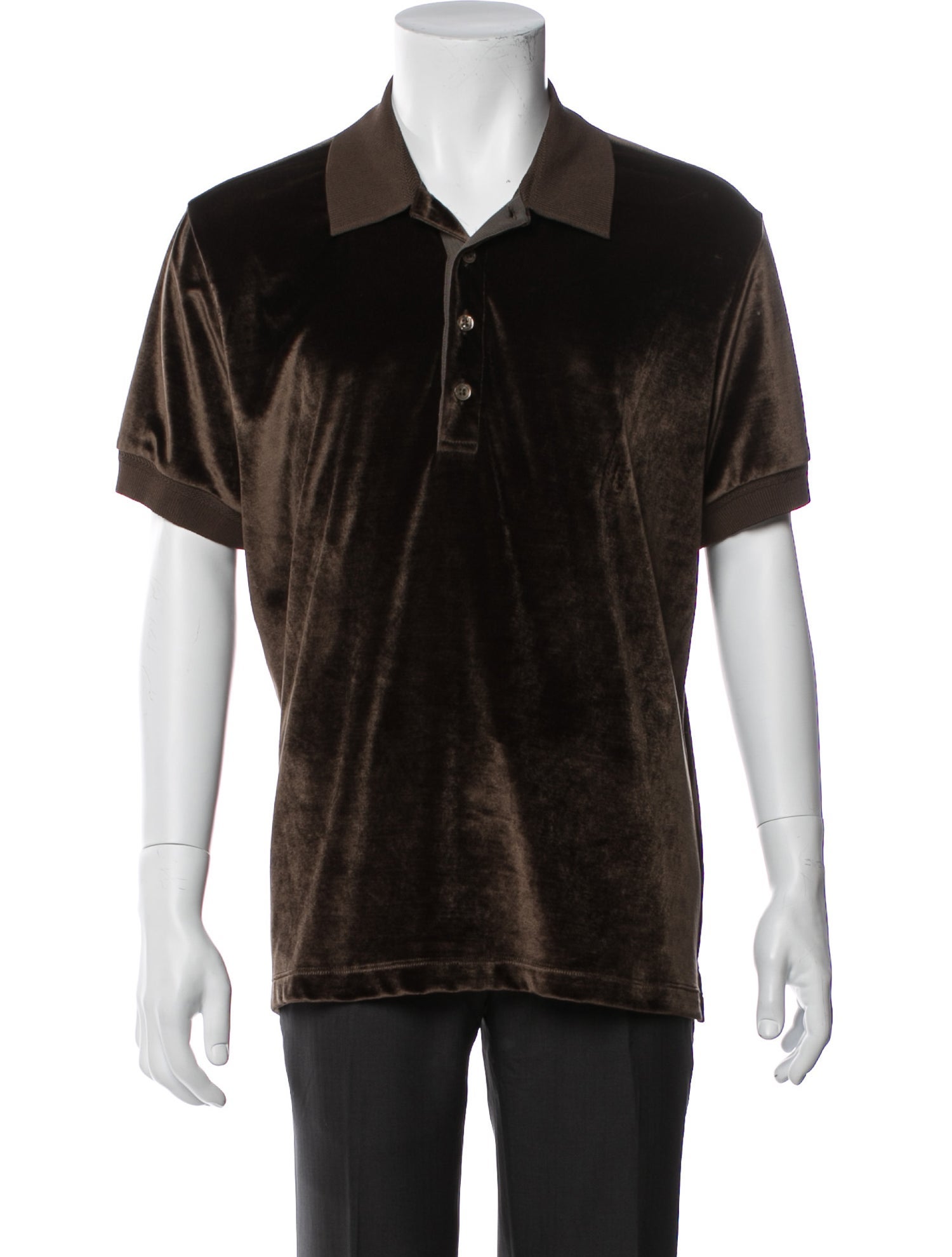 Tom Ford Collar Short Sleeve Polo Shirt