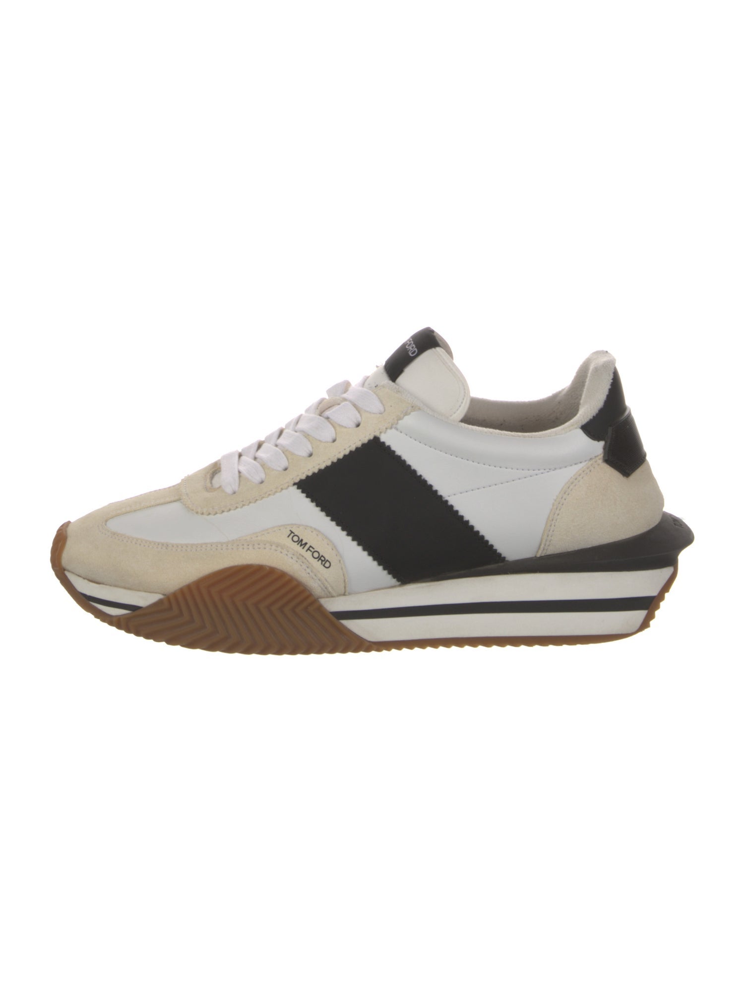 Tom Ford Leather Printed Athletic Sneakers