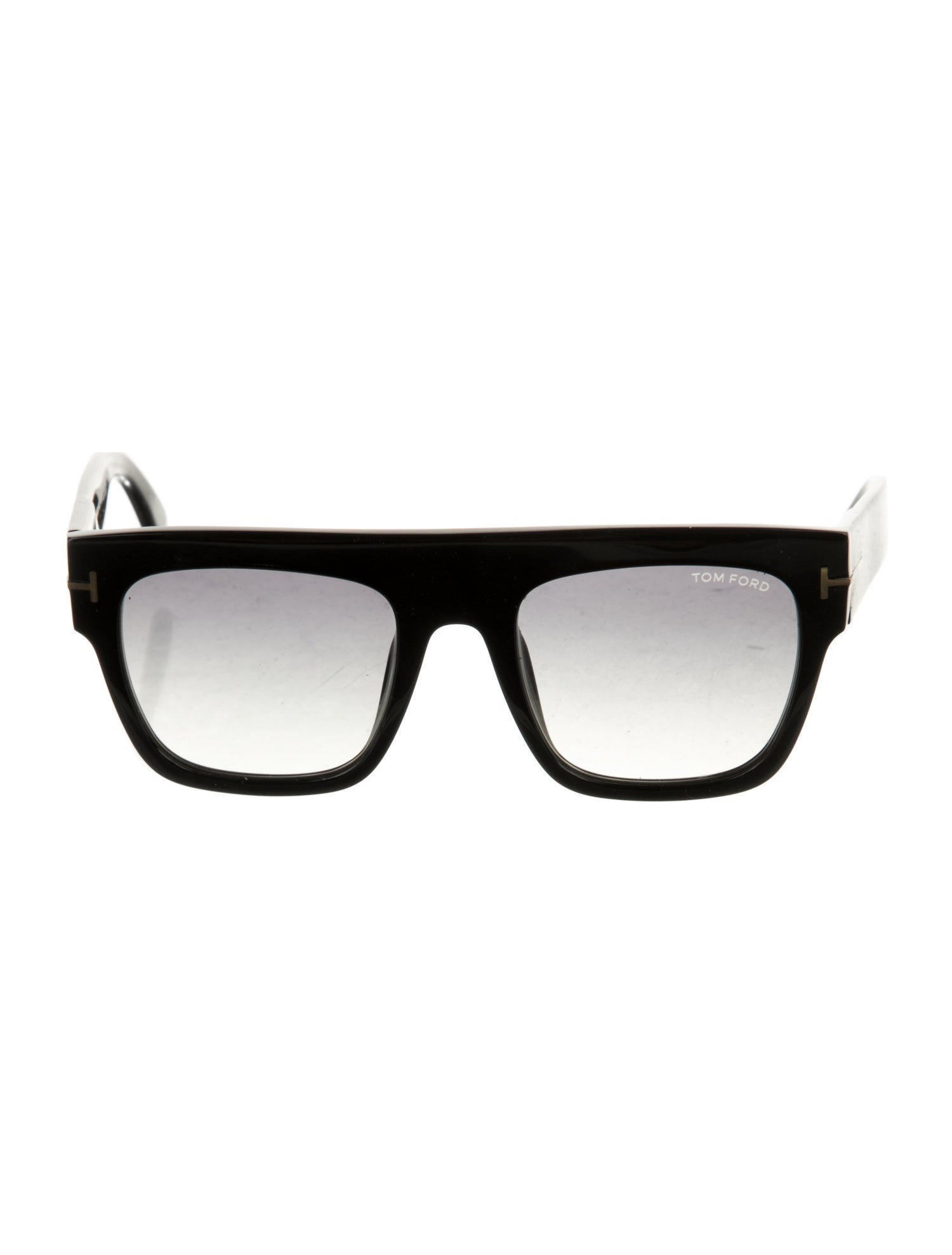 Tom Ford Clear Mirrored Lens Oversize Sunglasses