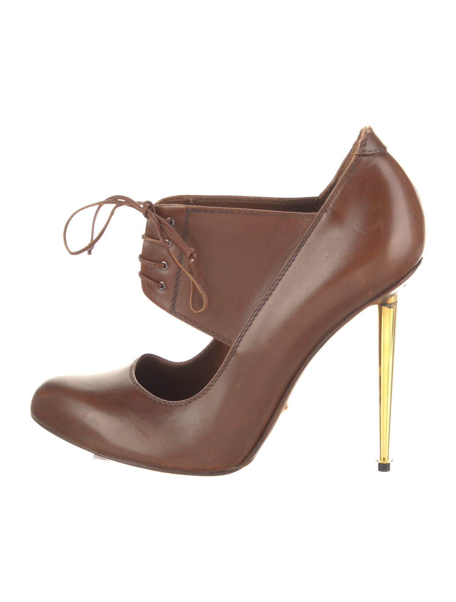 Tom Ford Leather Colorblock Pattern Pumps