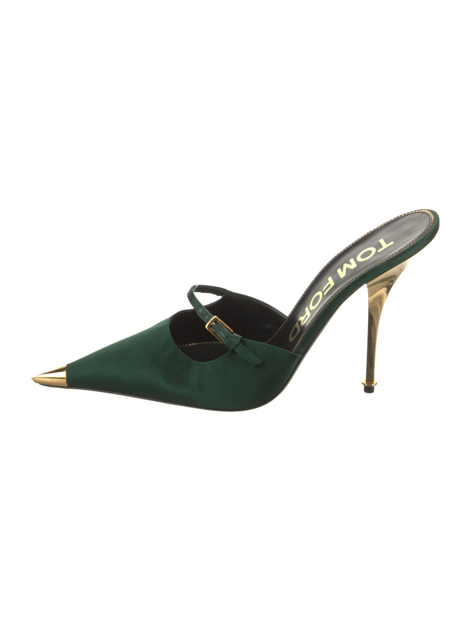 Tom Ford Satin Colorblock Pattern Mules