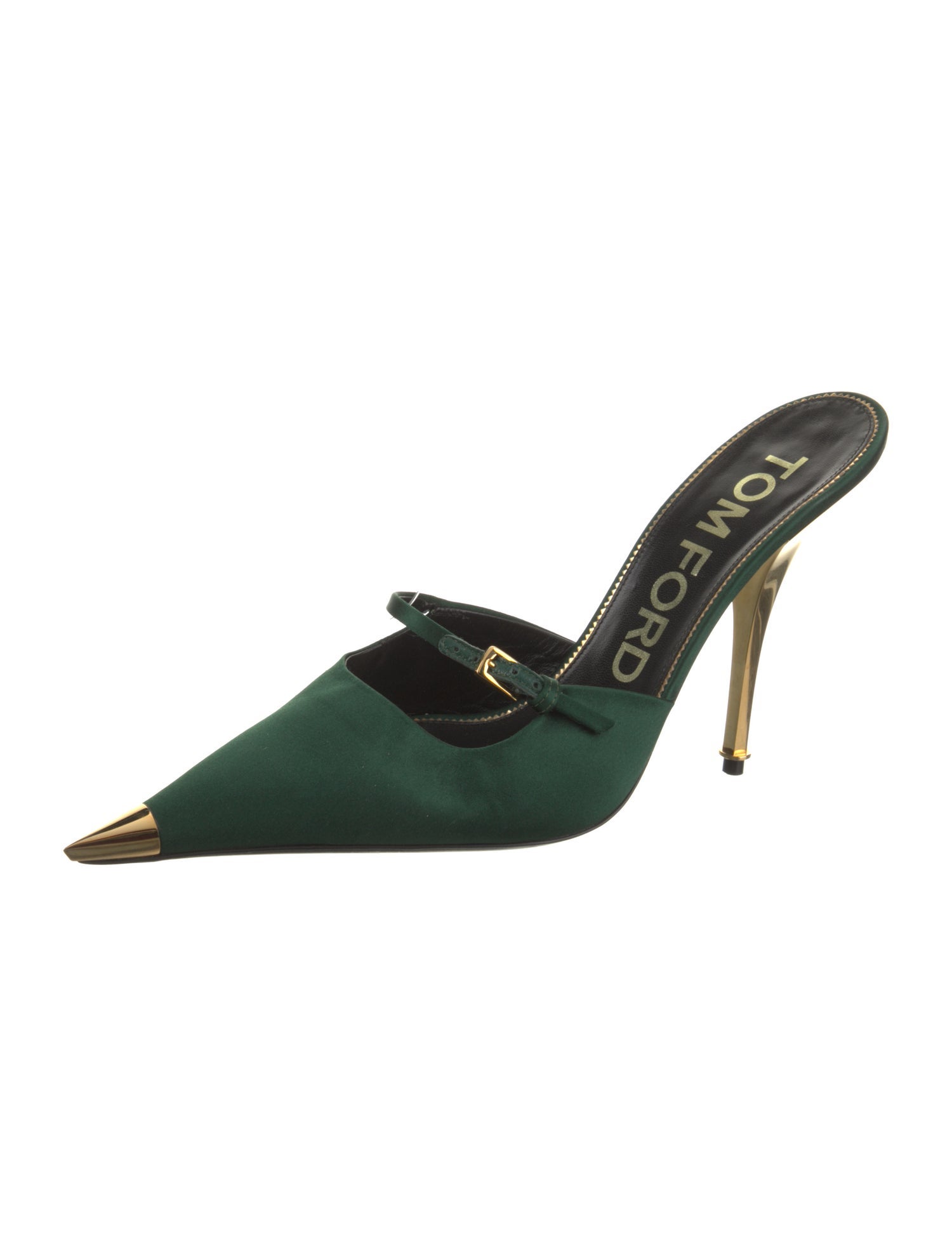 Tom Ford Satin Colorblock Pattern Mules