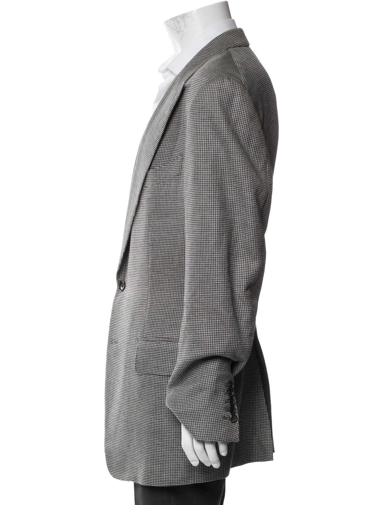 Tom Ford Silk Plaid Print Sport Coat