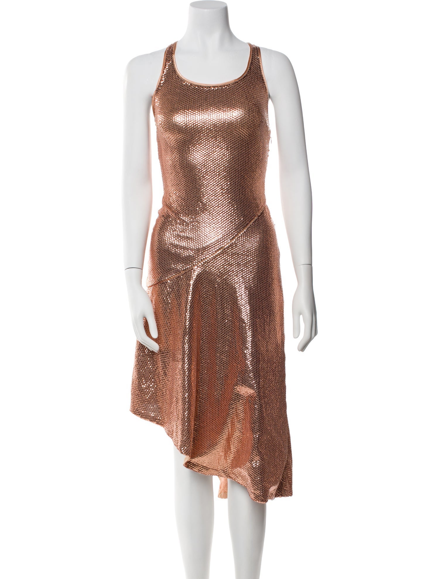 Tom Ford Scoop Neck Midi Length Dress - Gold Dresses, Clothing - TOM213005 | The RealReal Tom Ford Scoop Neck Midi Length Dress - Gold Dresses, Clothing - TOM213005 | The RealReal