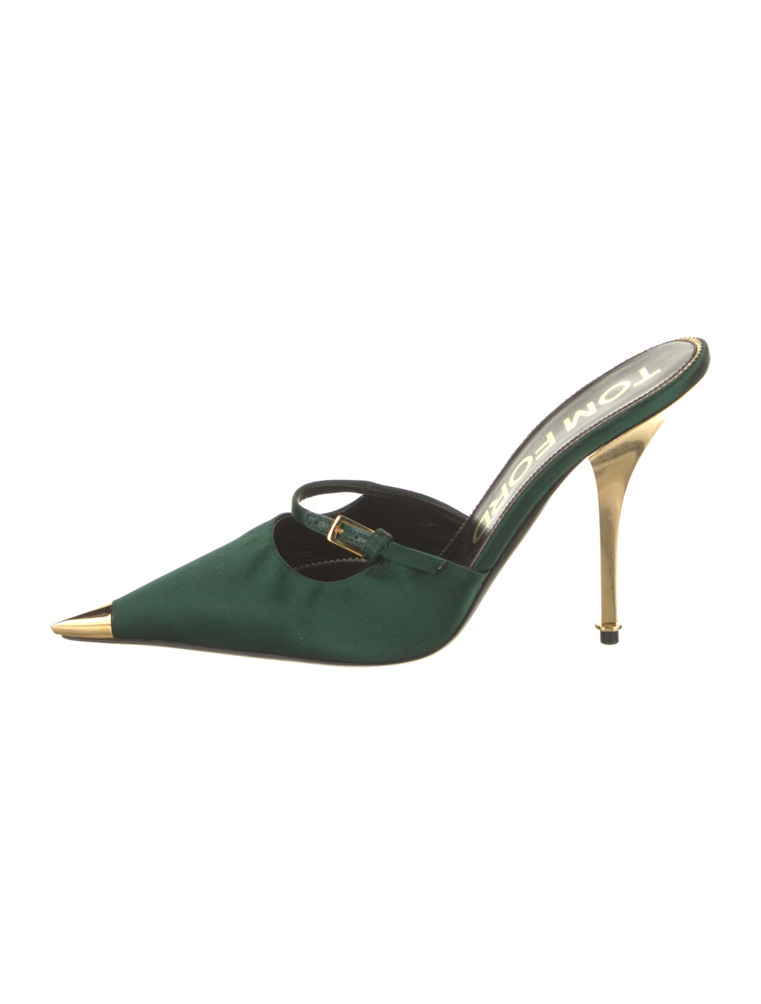 Tom Ford Satin Colorblock Pattern Mules