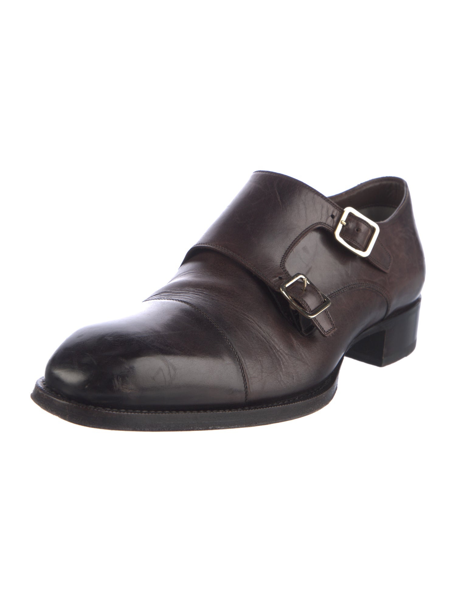 Tom Ford Leather Monk Straps