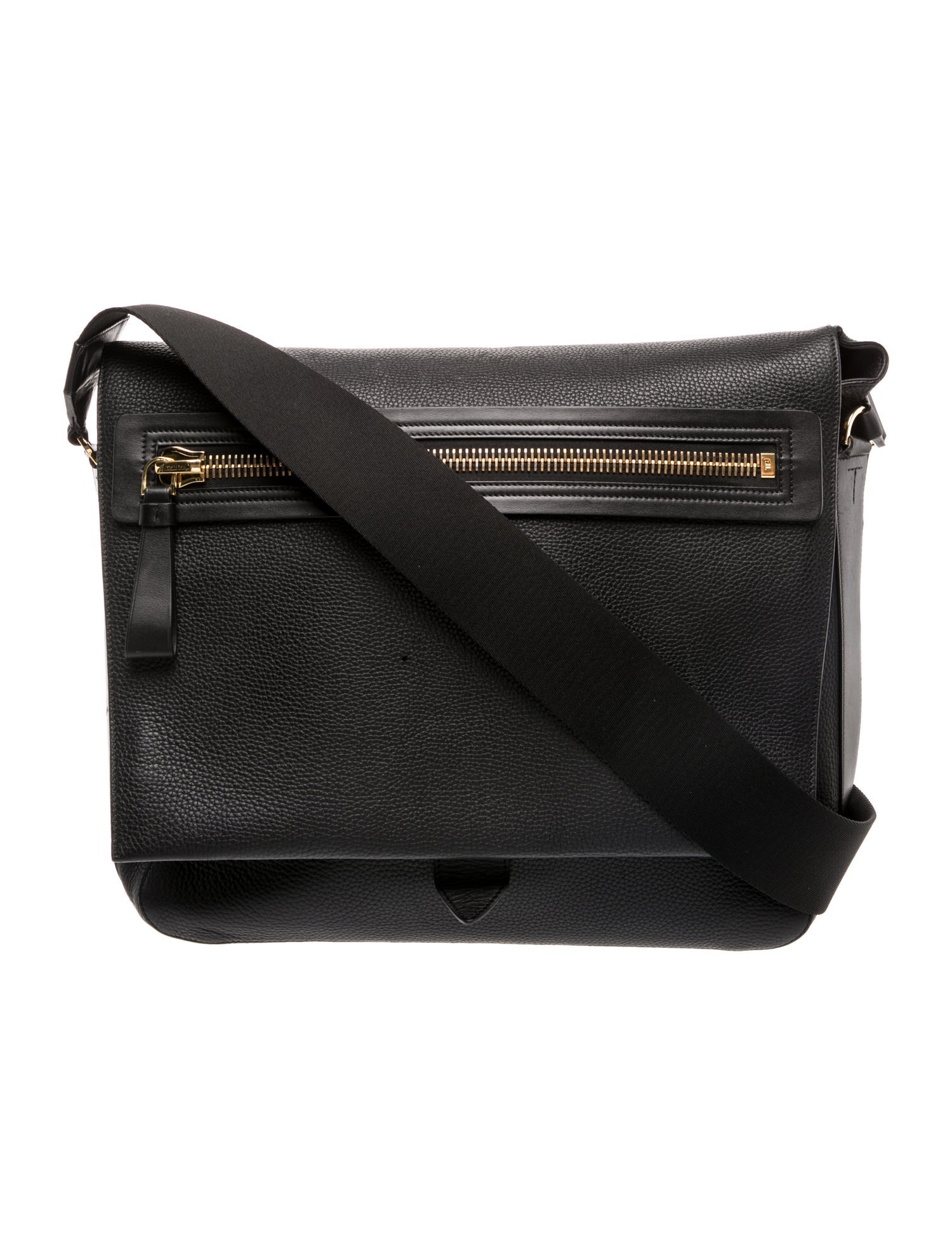 Tom Ford Leather Messenger Bag