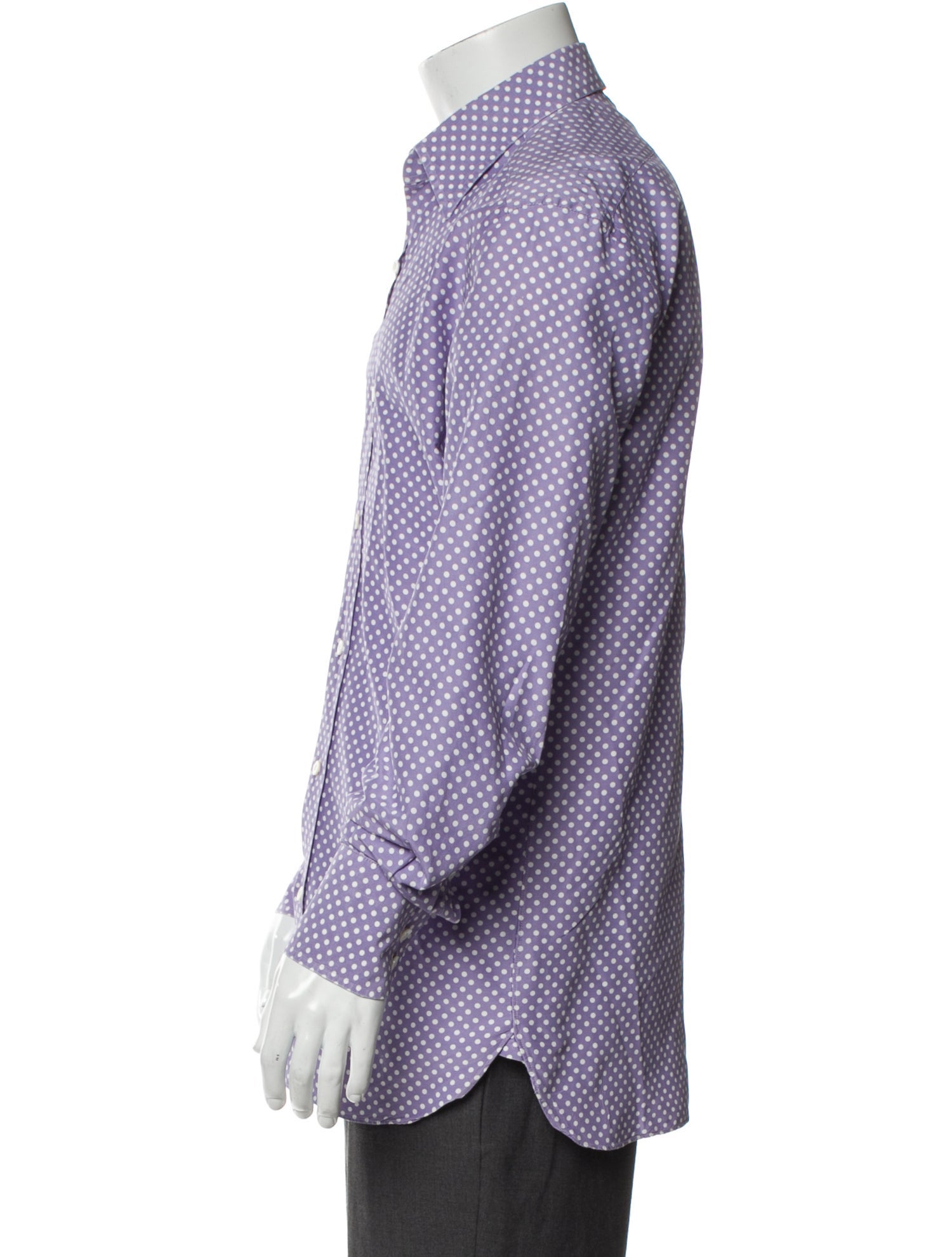 Tom Ford Polka Dot Print Long Sleeve Shirt