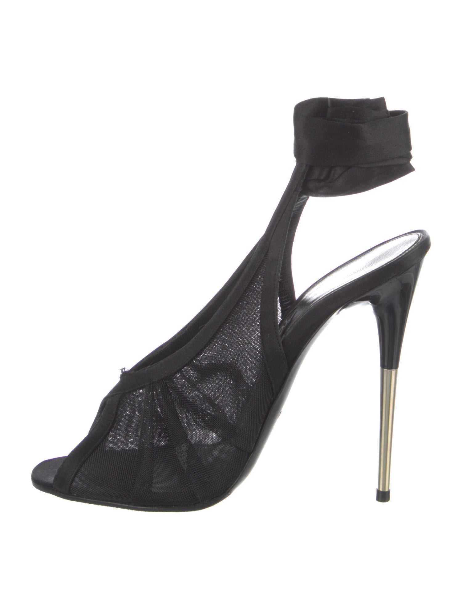 Tom Ford Mesh Colorblock Pattern Slingback Pumps