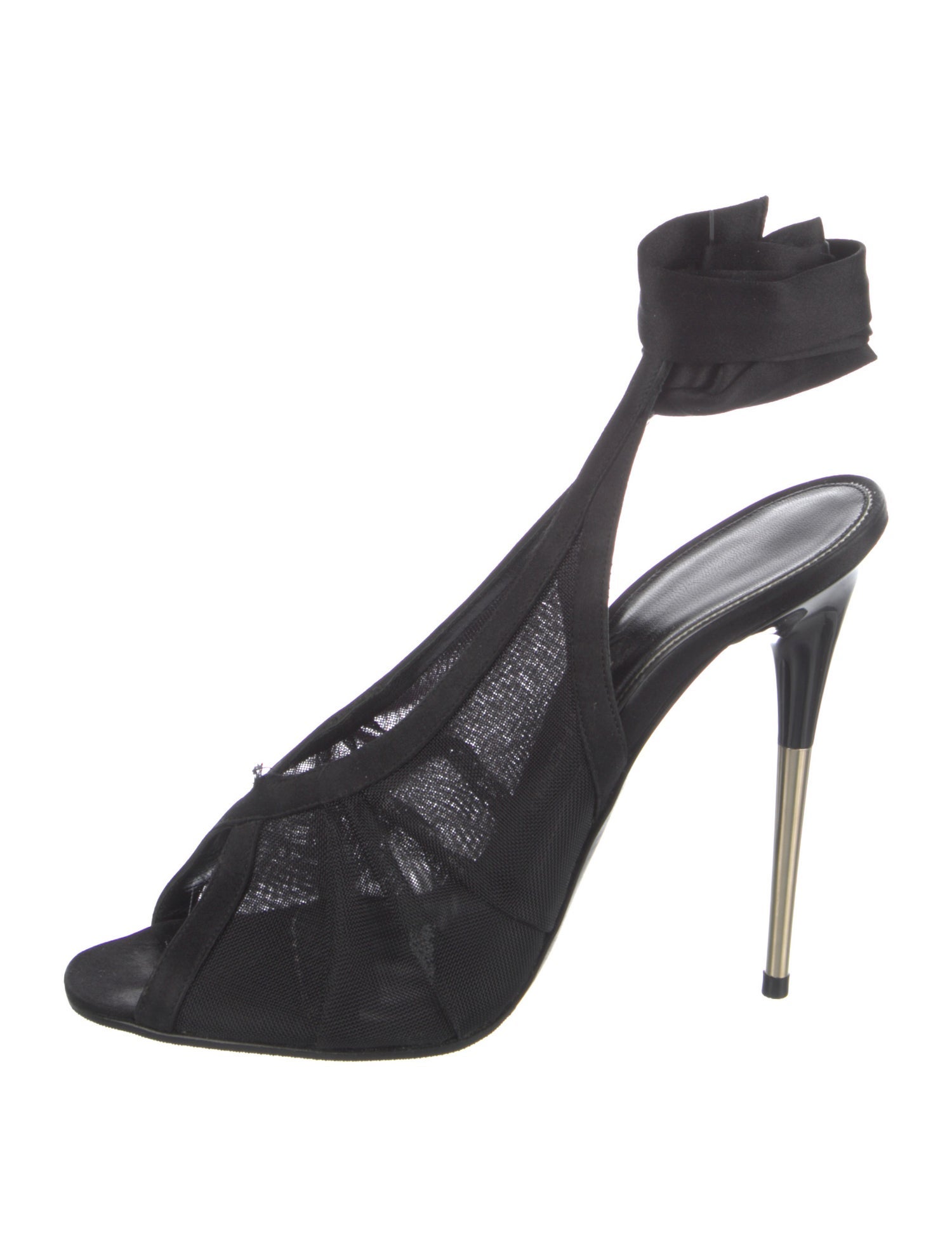 Tom Ford Mesh Colorblock Pattern Slingback Pumps