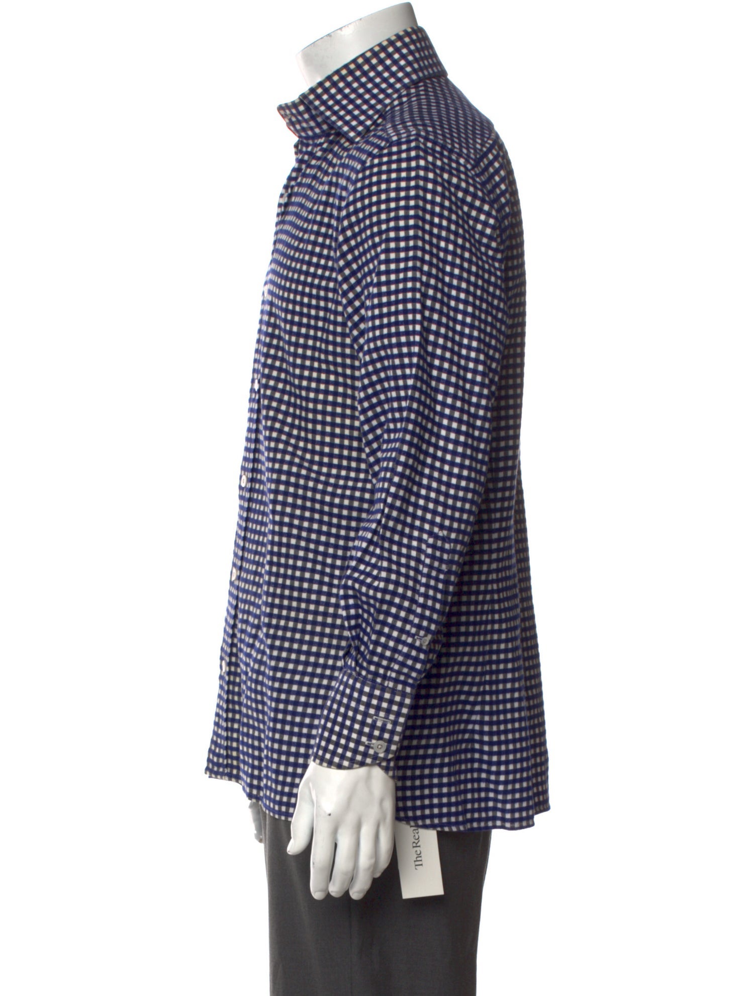 Tom Ford Plaid Print Long Sleeve Shirt