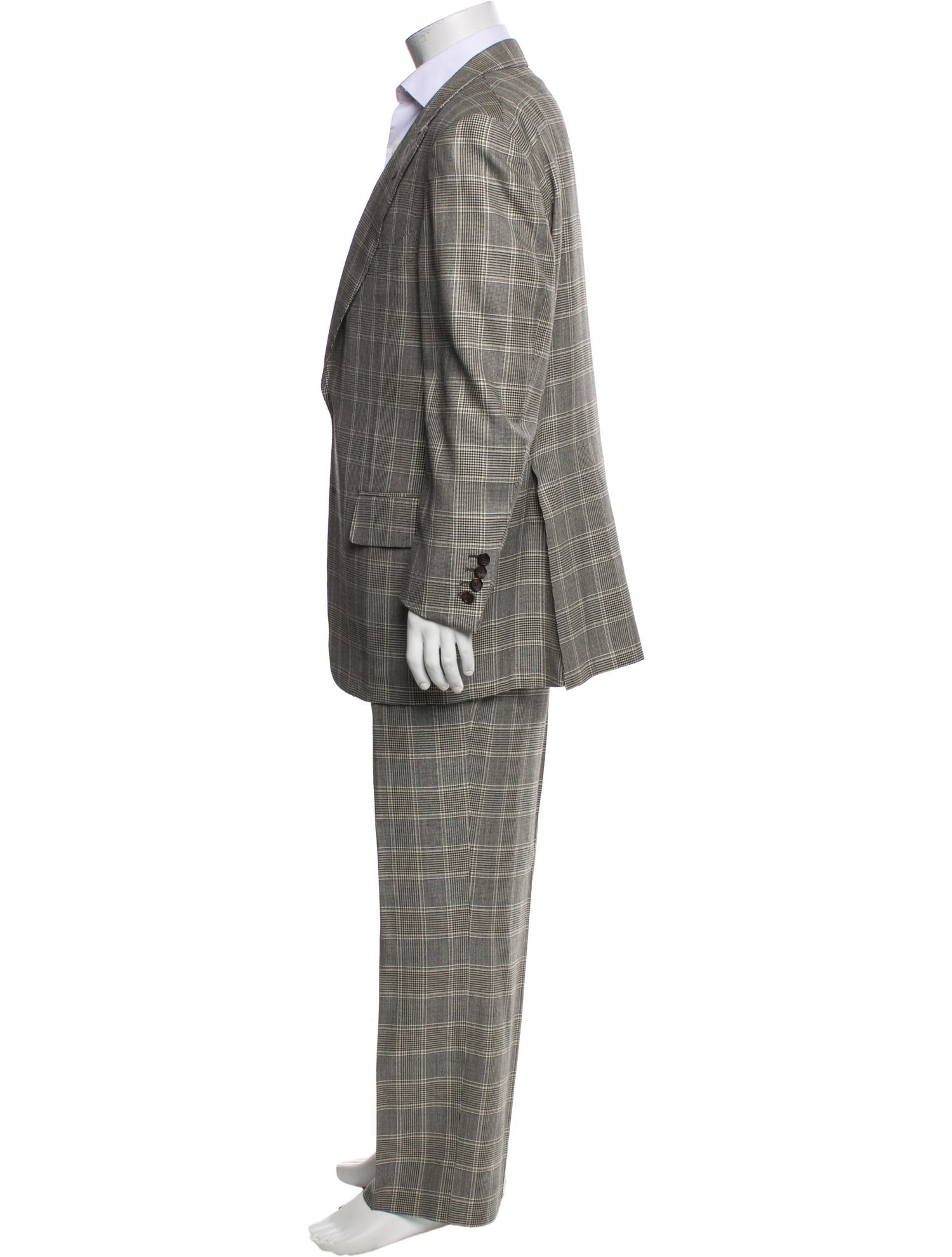 Tom Ford Plaid Print Two-Piece Suit