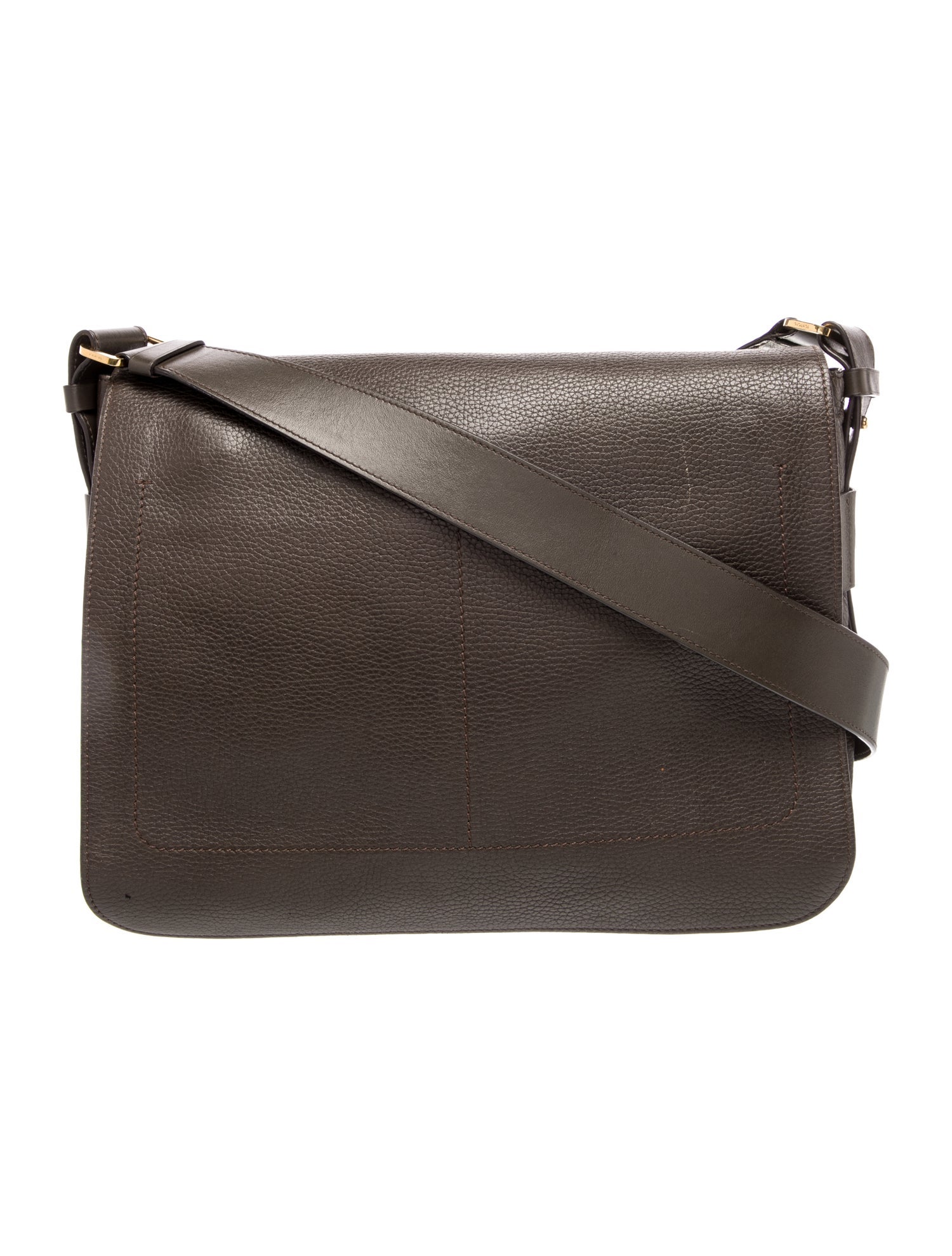 Tom Ford Leather Messenger Bag