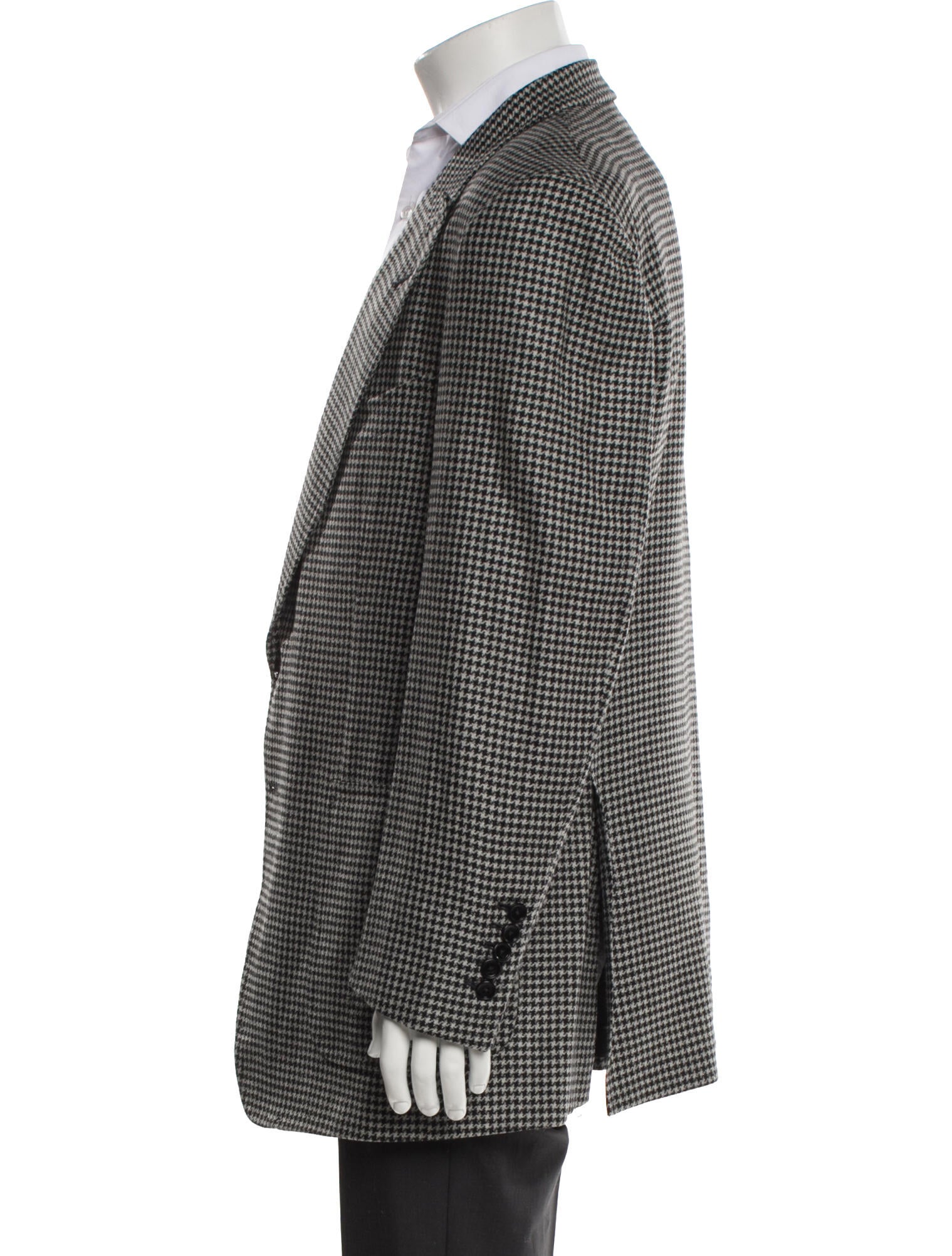 Tom Ford Wool Houndstooth Print Blazer