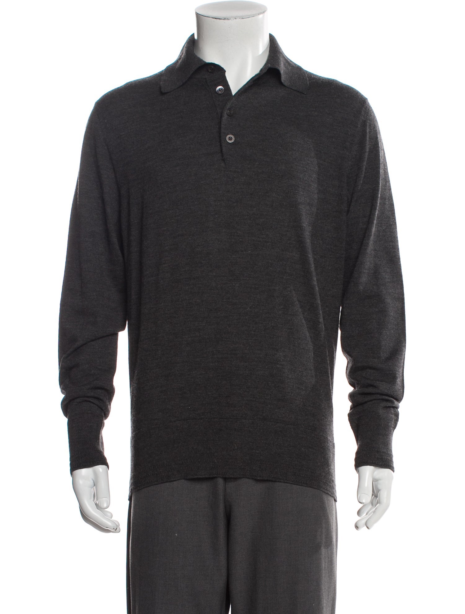 Tom Ford Wool Collar Polo Sweater