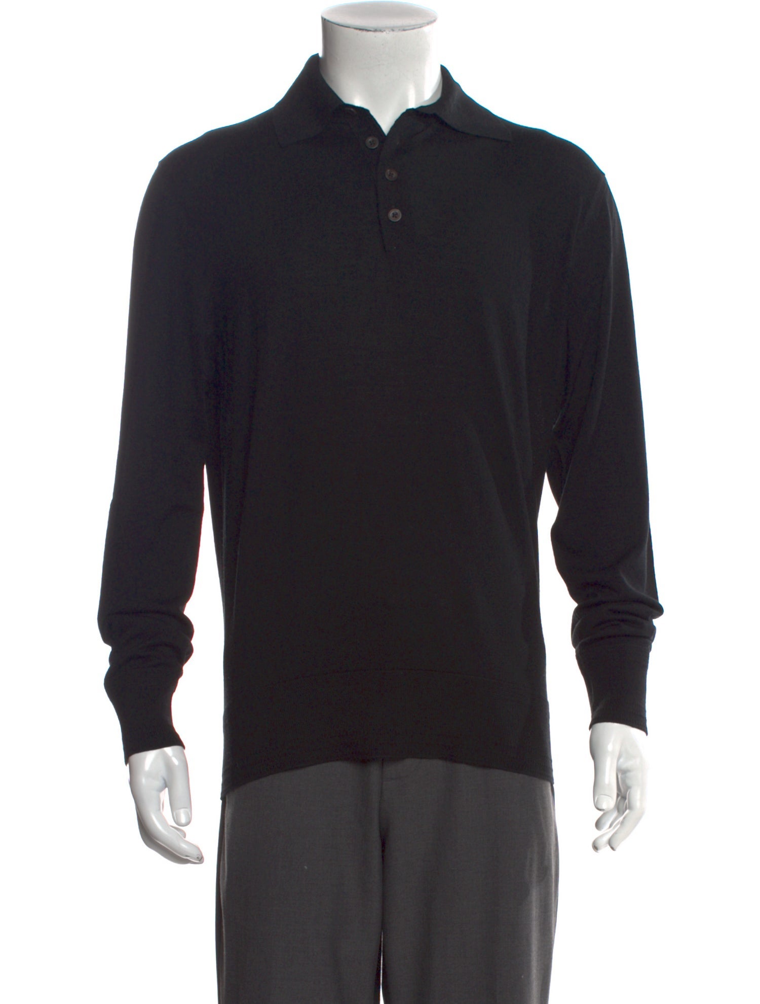 Tom Ford Merino Wool Collar Polo Sweater