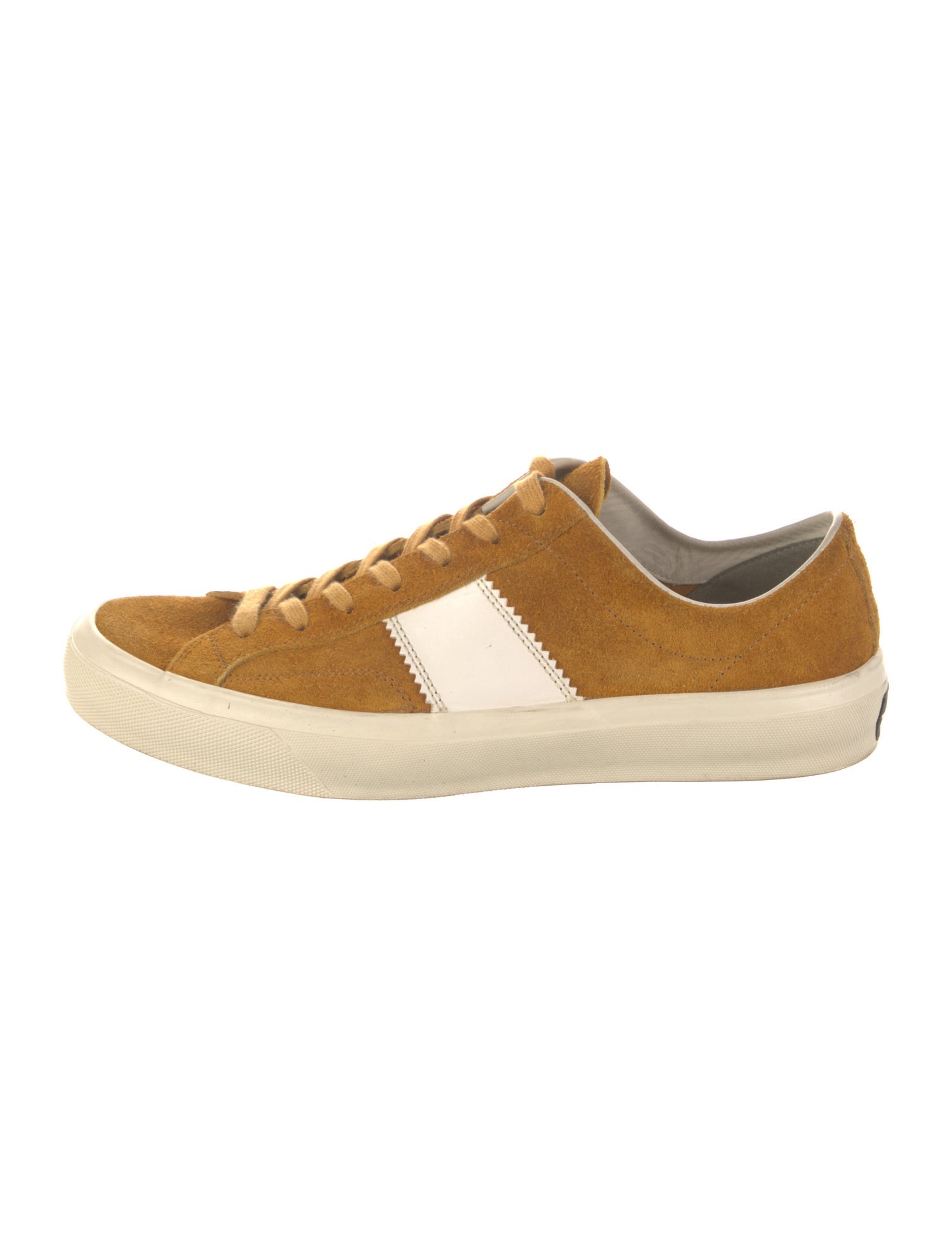 Tom Ford Suede Colorblock Pattern Sneakers