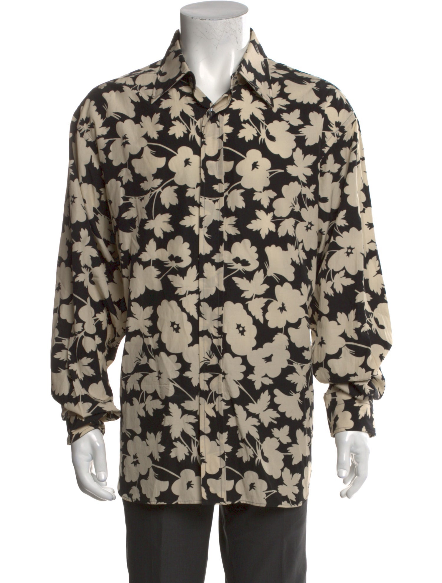 Tom Ford Floral Print Long Sleeve Shirt