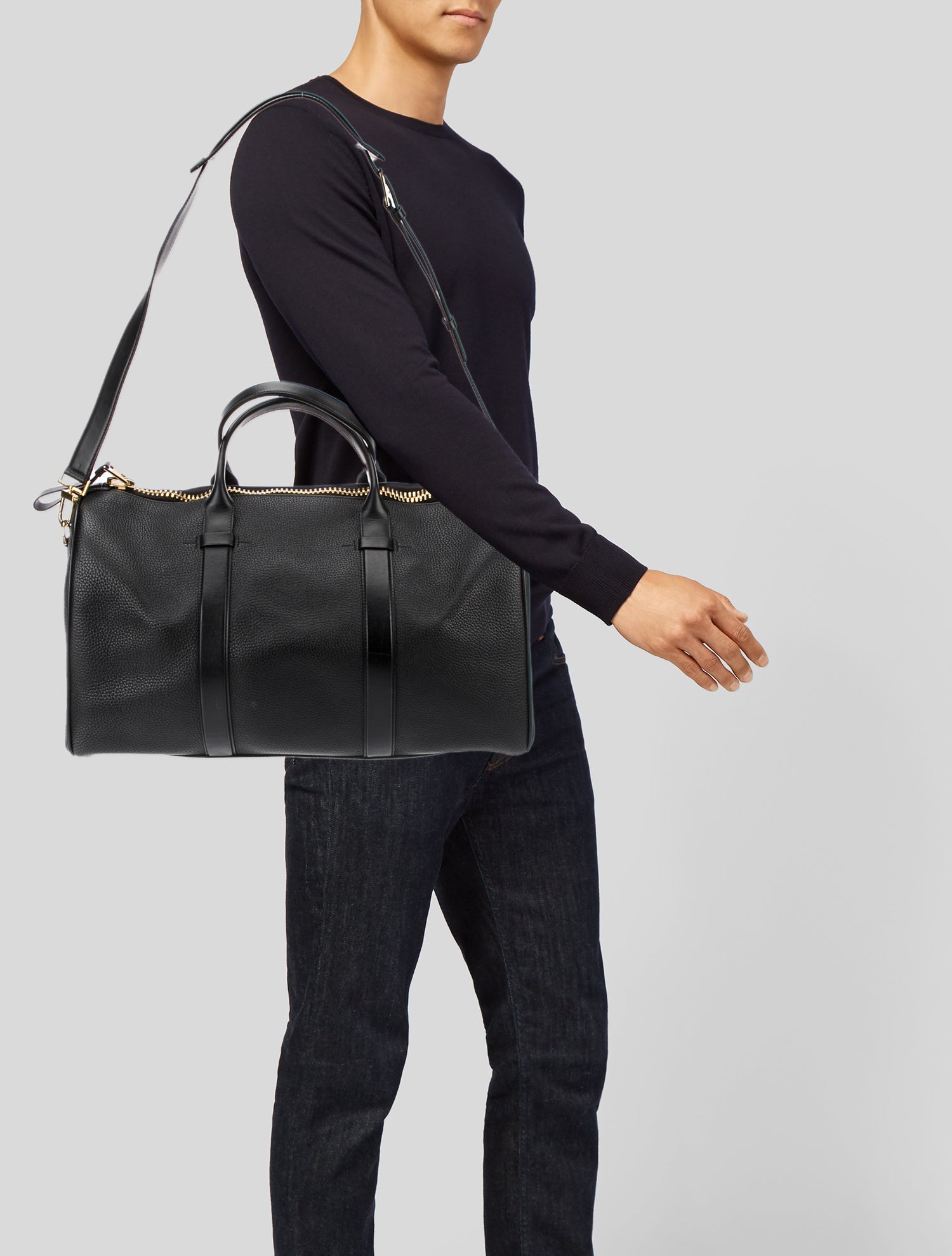 Tom Ford Leather Carry-on Bag