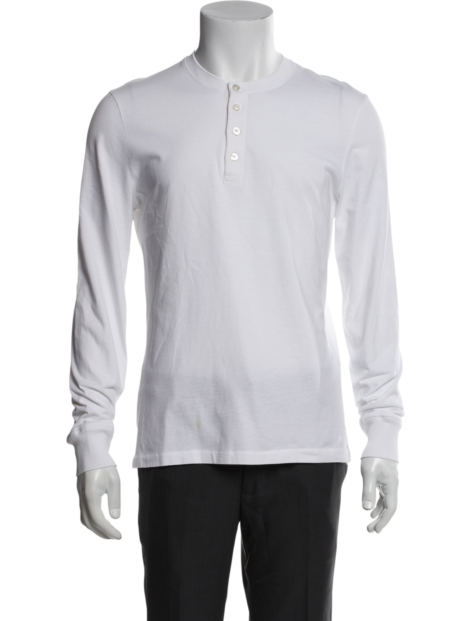 Tom Ford Crew Neck Long Sleeve Henley