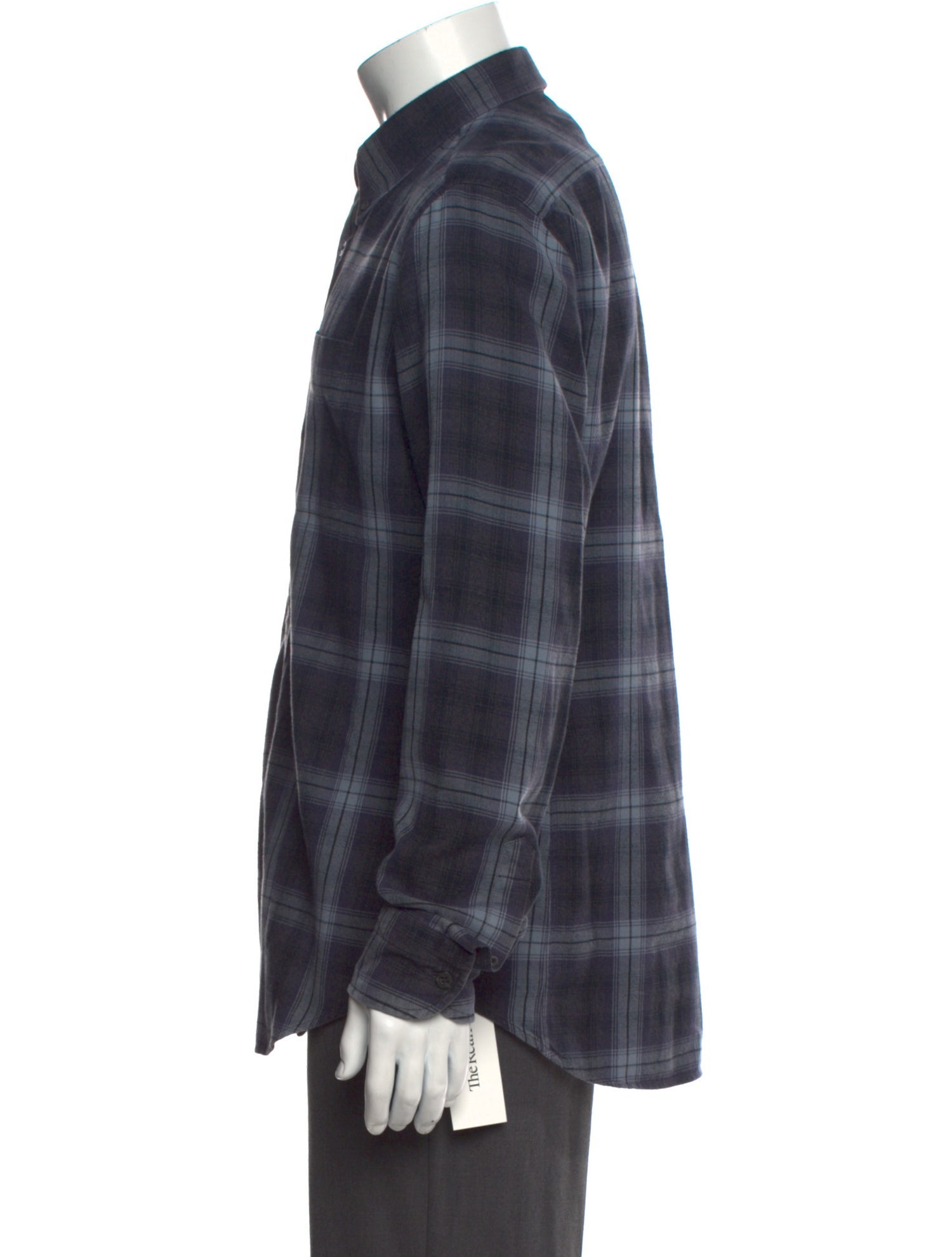 Tom Ford Plaid Print Long Sleeve Shirt