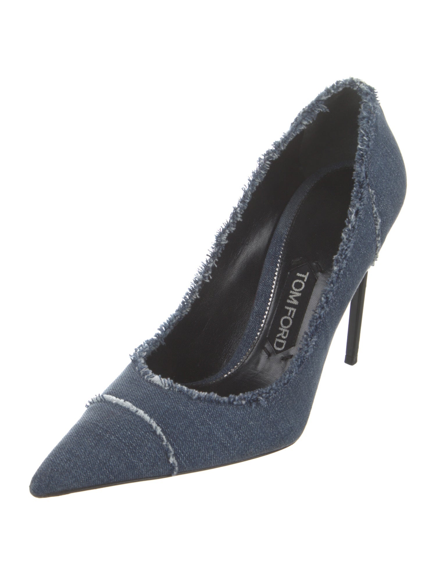 Tom Ford Denim Distressed Accents Pumps