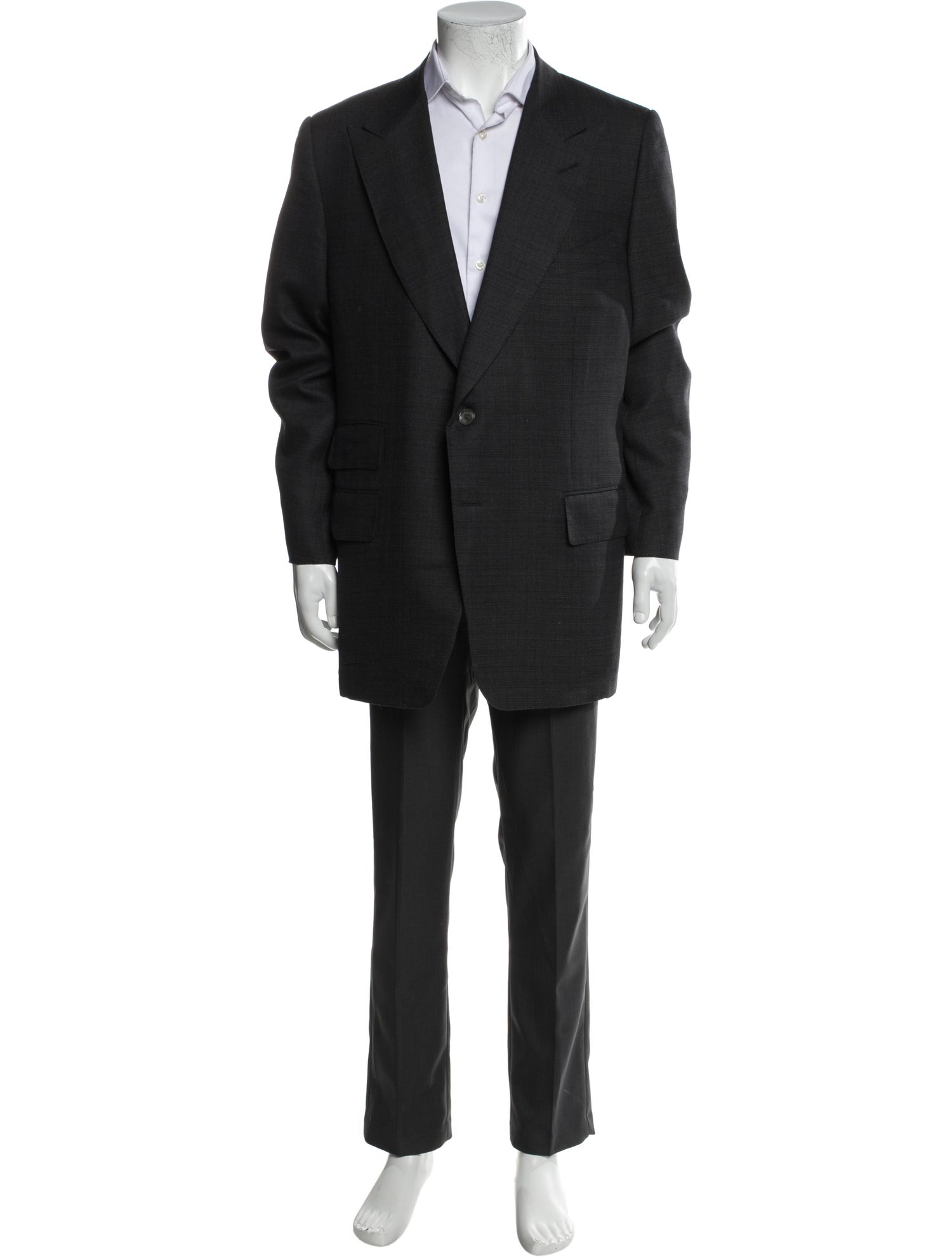 Tom Ford Wool Pleated Accents Blazer
