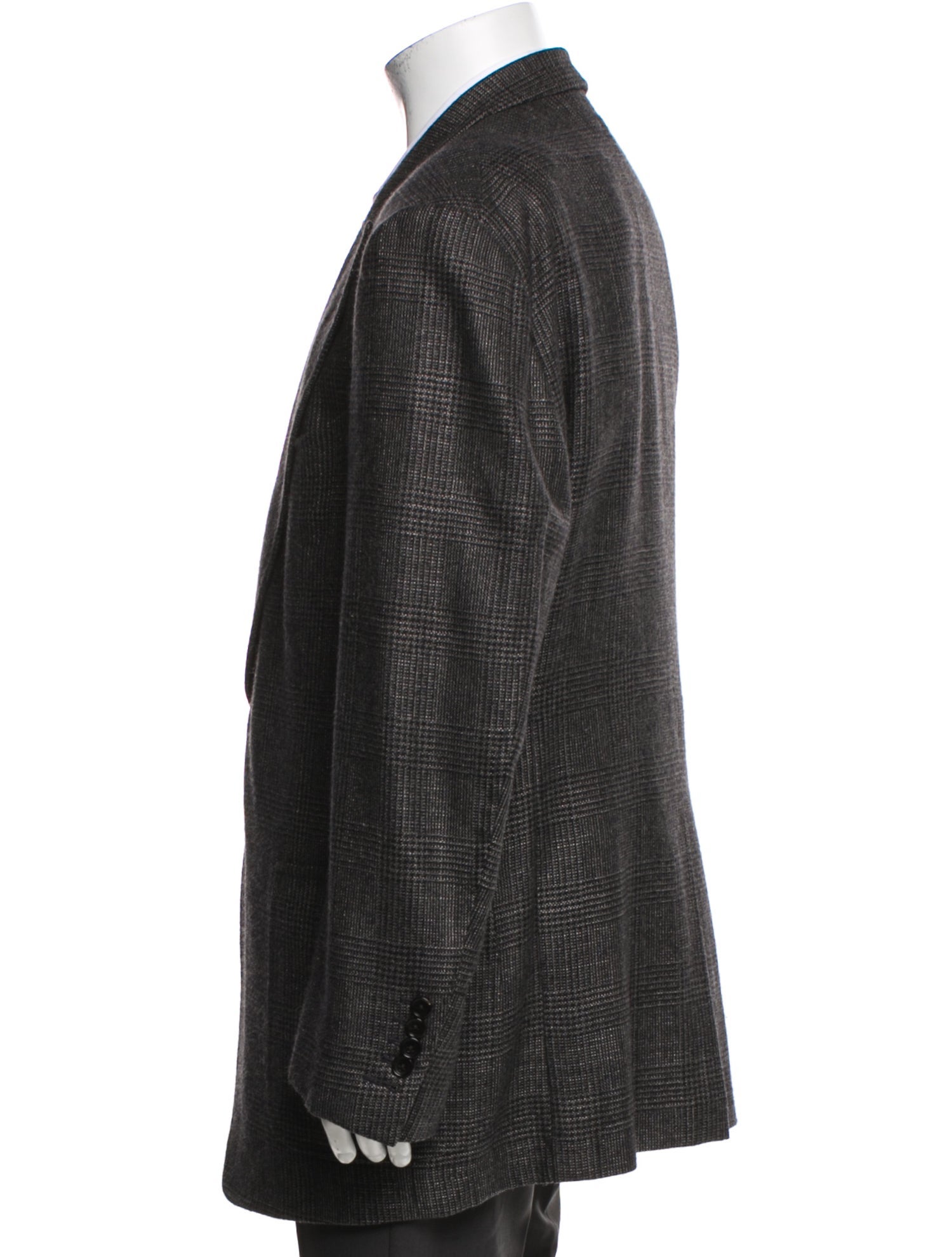 Tom Ford Cashmere Plaid Print Blazer