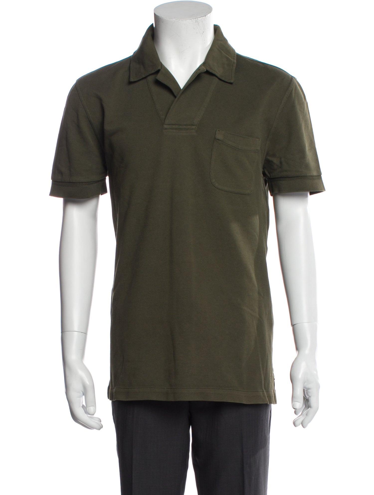 Tom Ford Collar Short Sleeve Polo Shirt