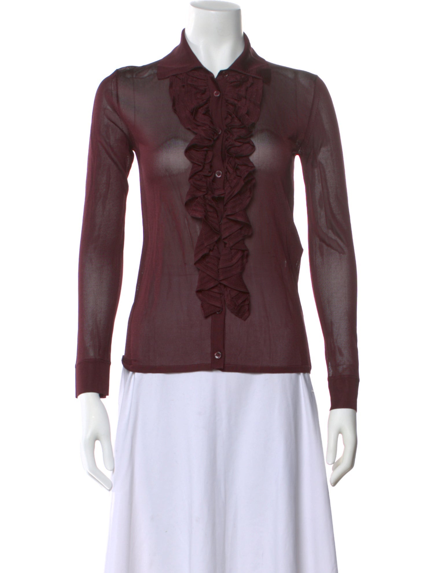 Tom Ford Silk Long Sleeve Blouse