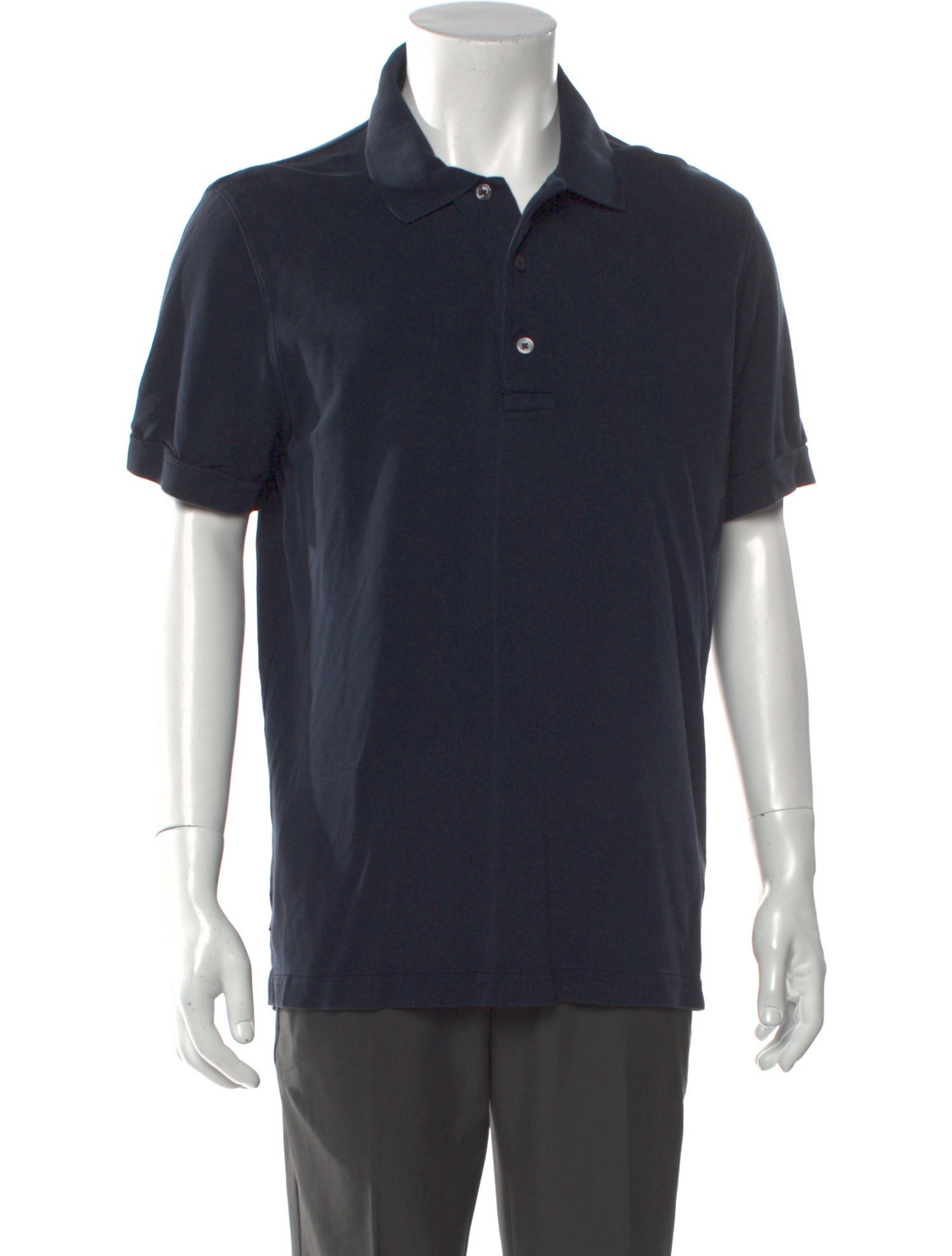 Tom Ford Crew Neck Short Sleeve Polo Shirt