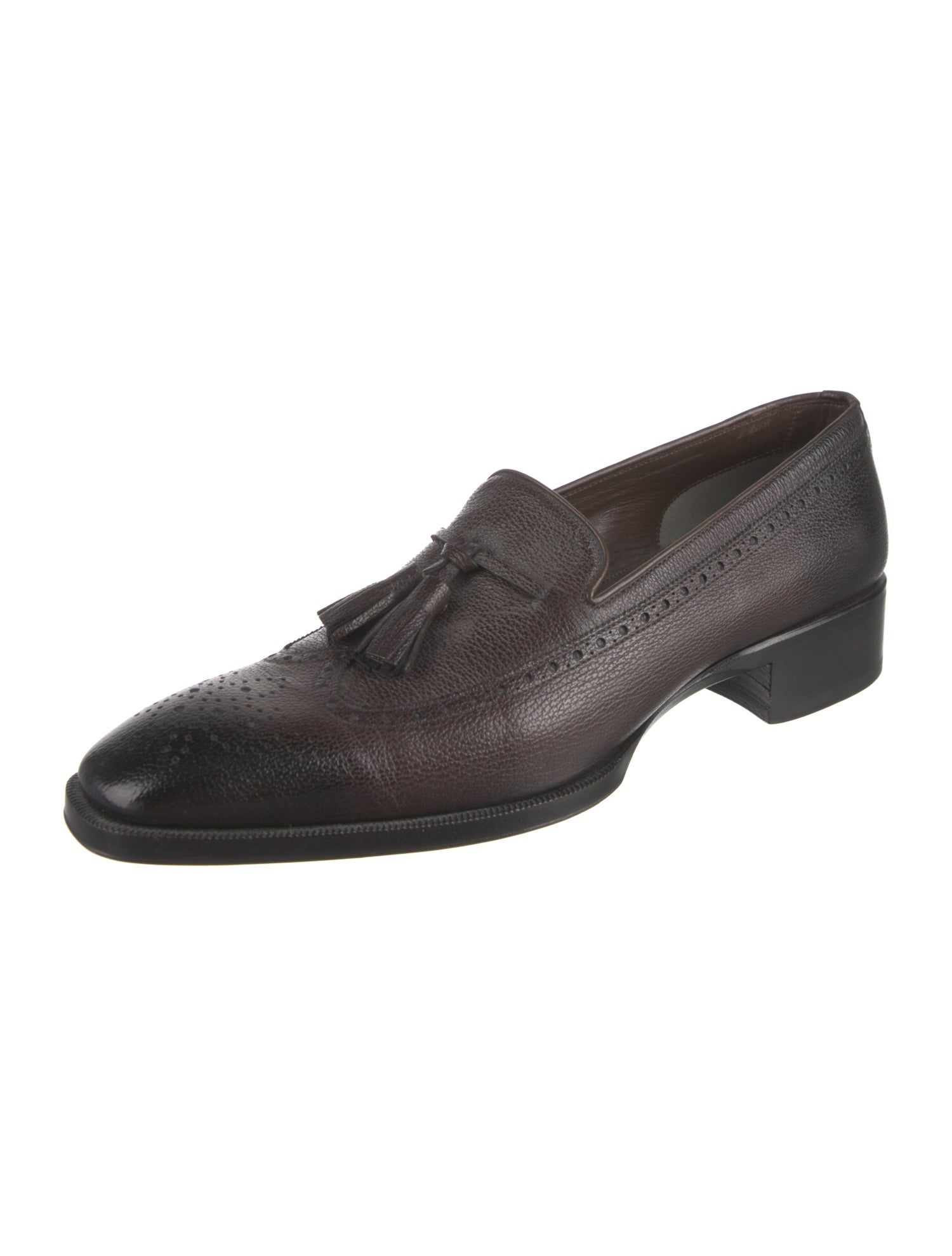 Chaussures De Costume Tom Ford Leather Bos Taurus - Taille US 12 (EU 45) - Neuf Avec Défauts Cosmétiques