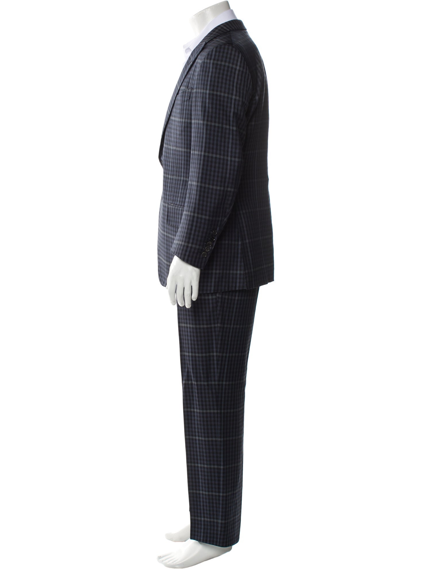 Tom Ford Silk Plaid Print Two-Piece Suit