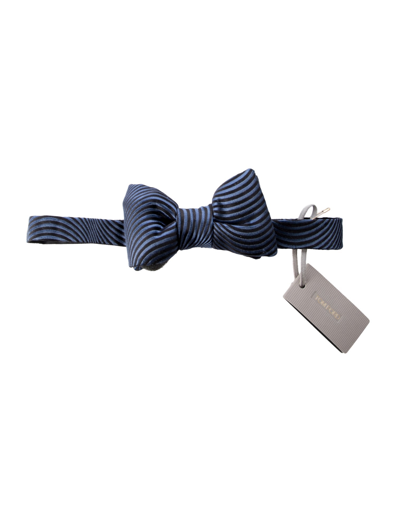 Tom Ford Pattern print clip on bow tie.