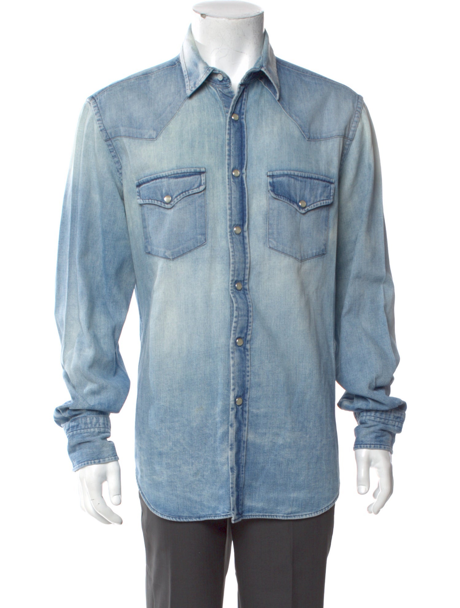 Tom Ford Long Sleeve Denim Shirt