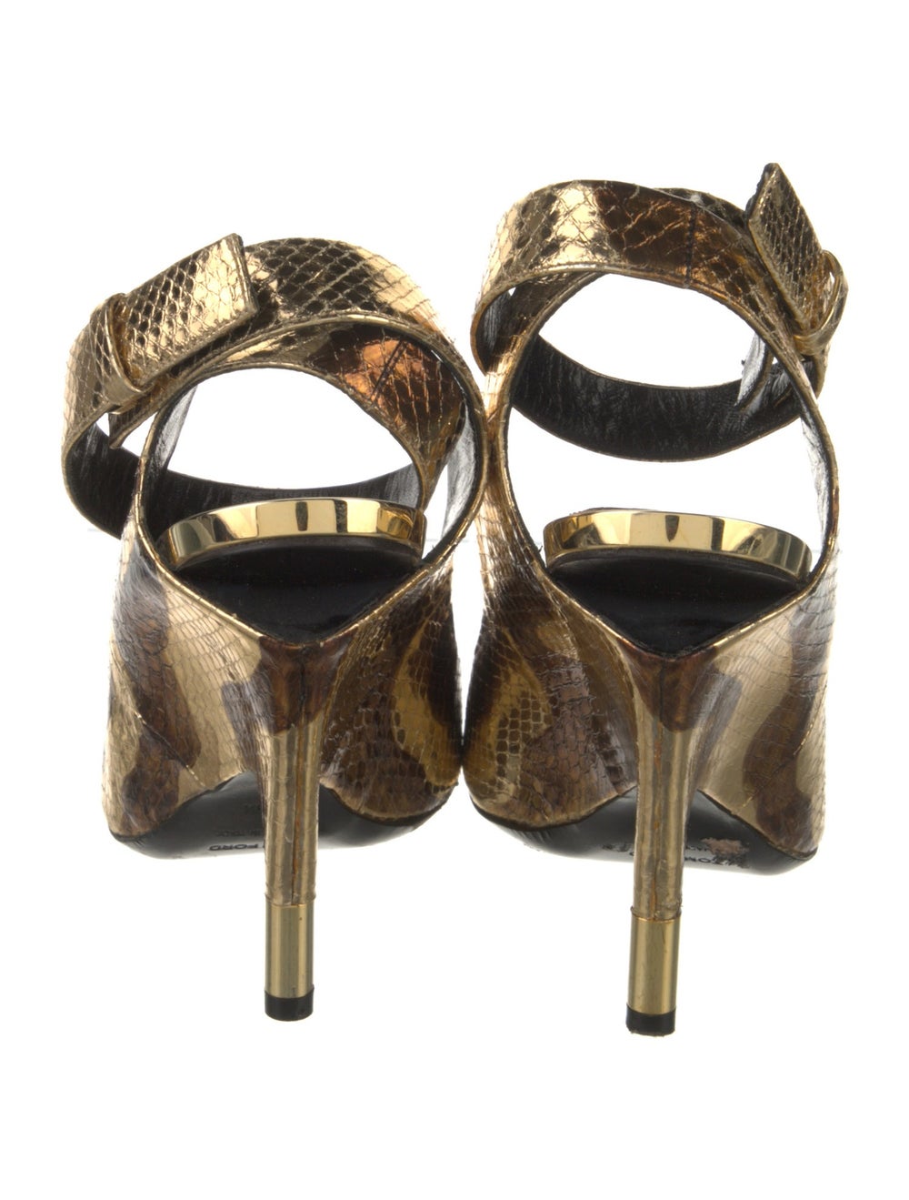 Tom Ford Embossed Leather Patterned Slingback Pum… - image 4