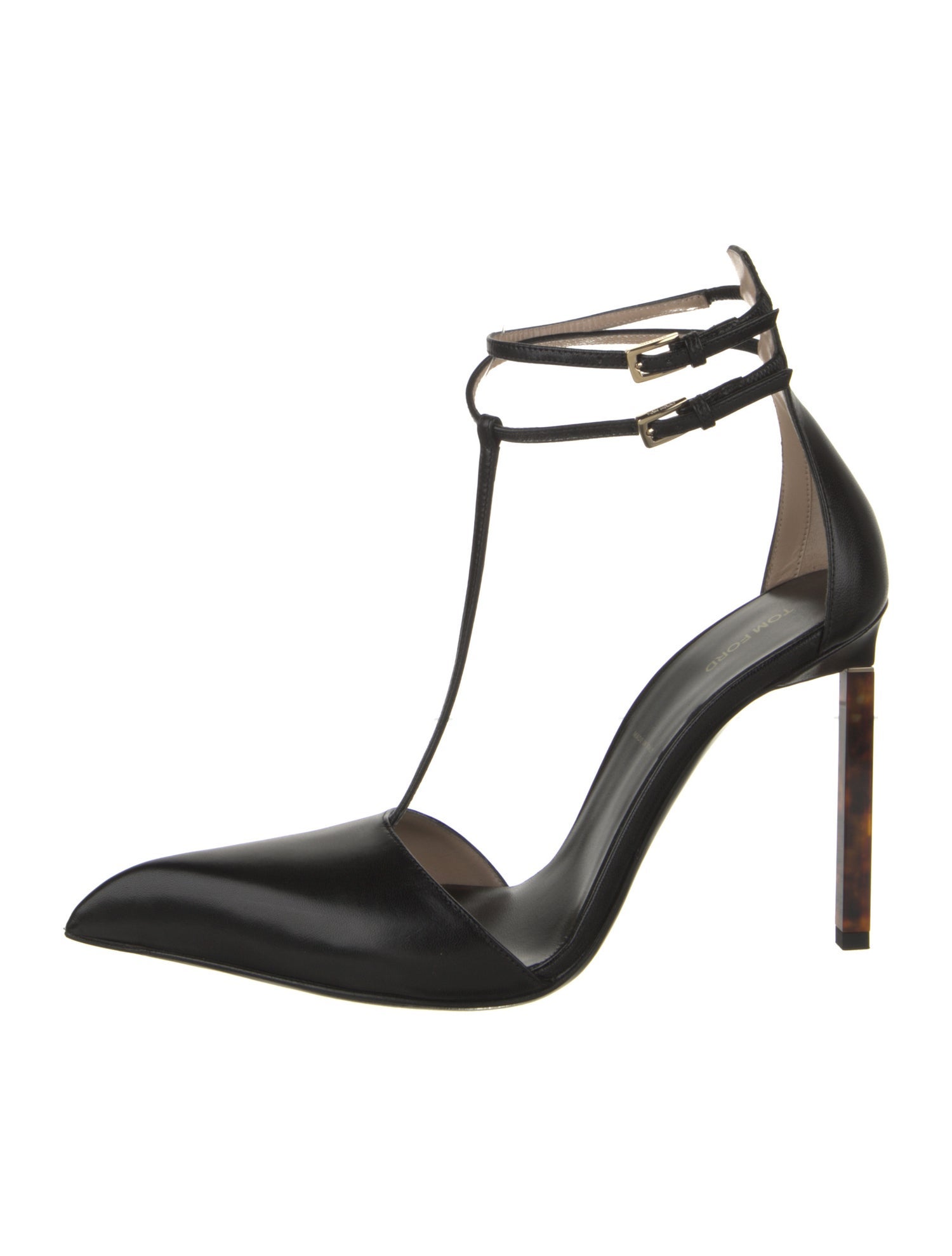Tom Ford Leather T-Strap Pumps